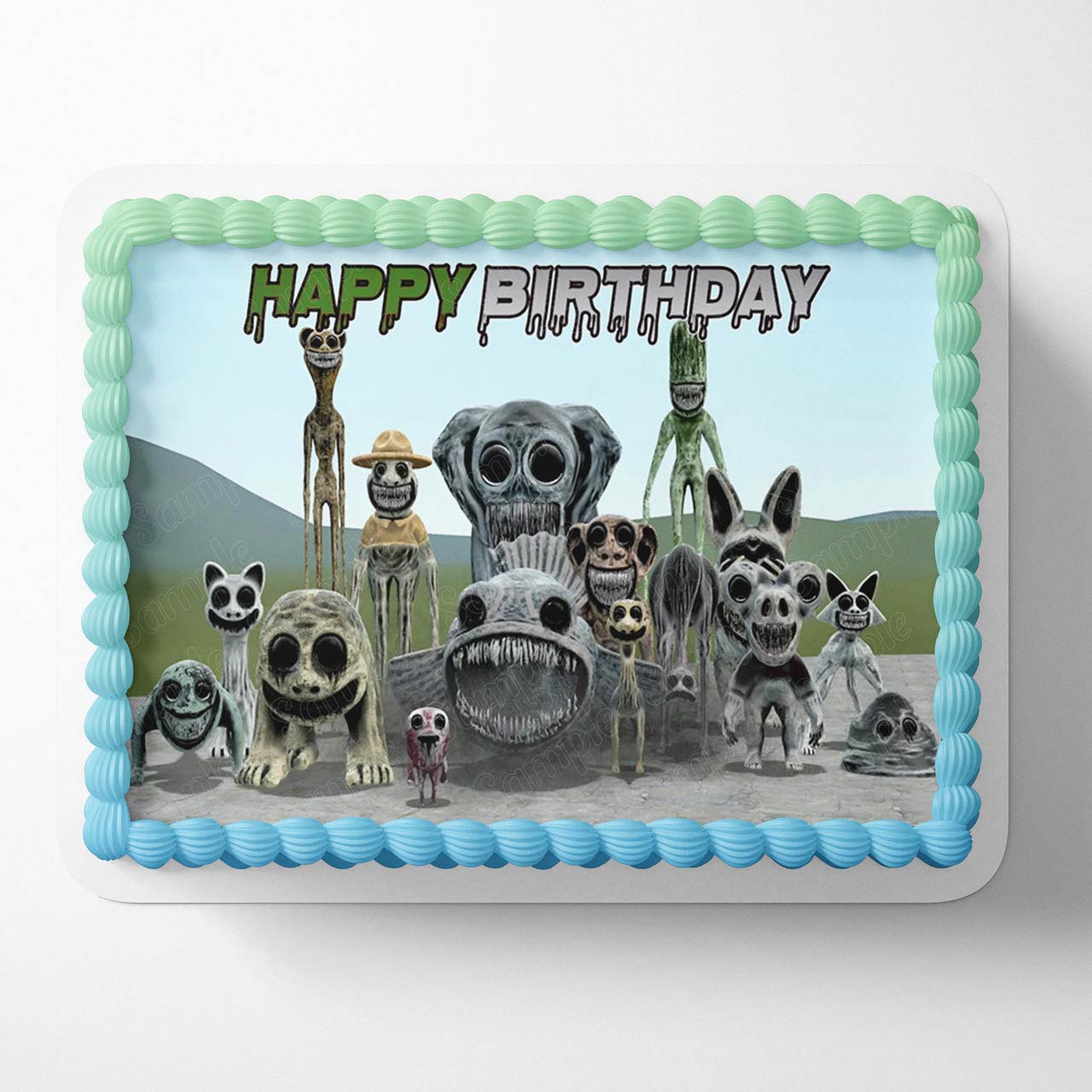 Zoonomaly Video Game Edible Cake Topper