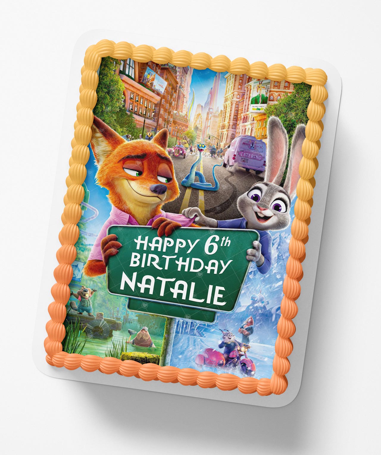 Zootopia 2 ZPT Edible Cake Topper