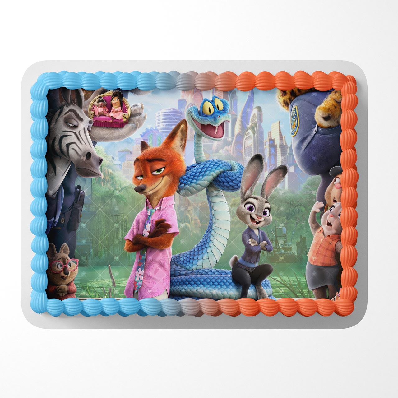 Zootopia ZBA Edible Cake Topper