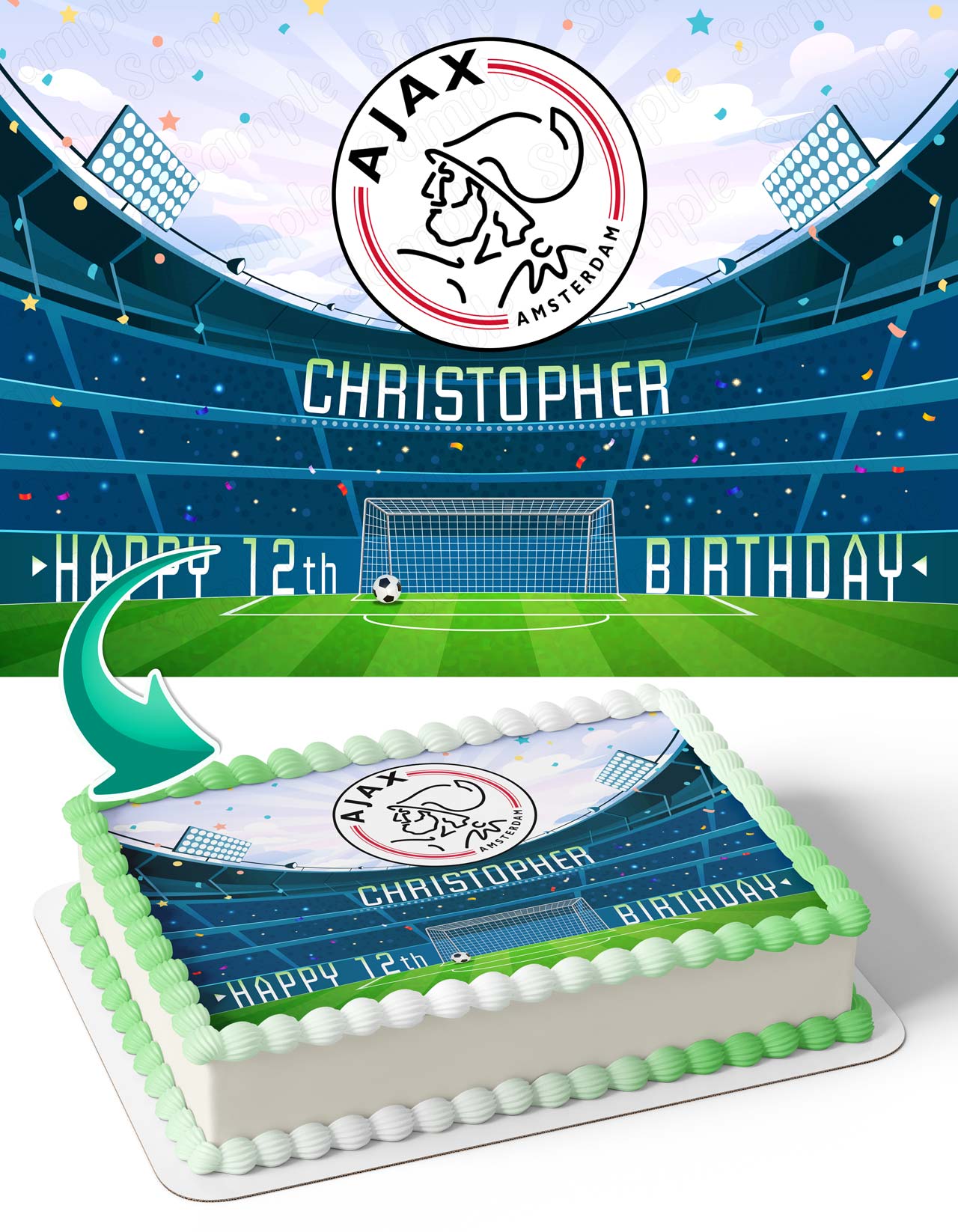 AFC Ajax Edible Cake Topper