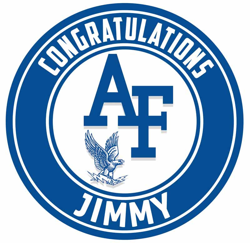 Air Force Falcons BDK Round – Icing Sheet Birthday - Personalized Edible Cake Topper | Custom Icing Sheet | Birthday Cake Decoration