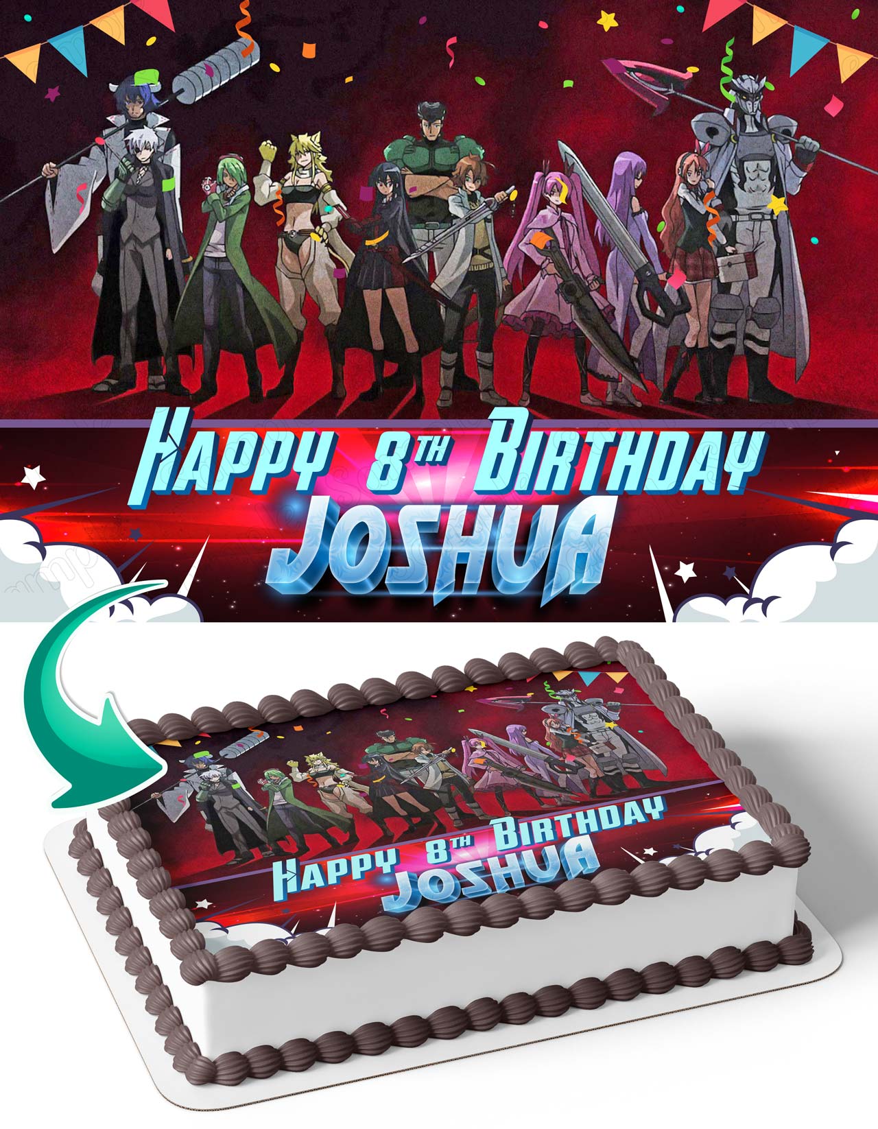 Akame ga Kill Edible Cake Topper
