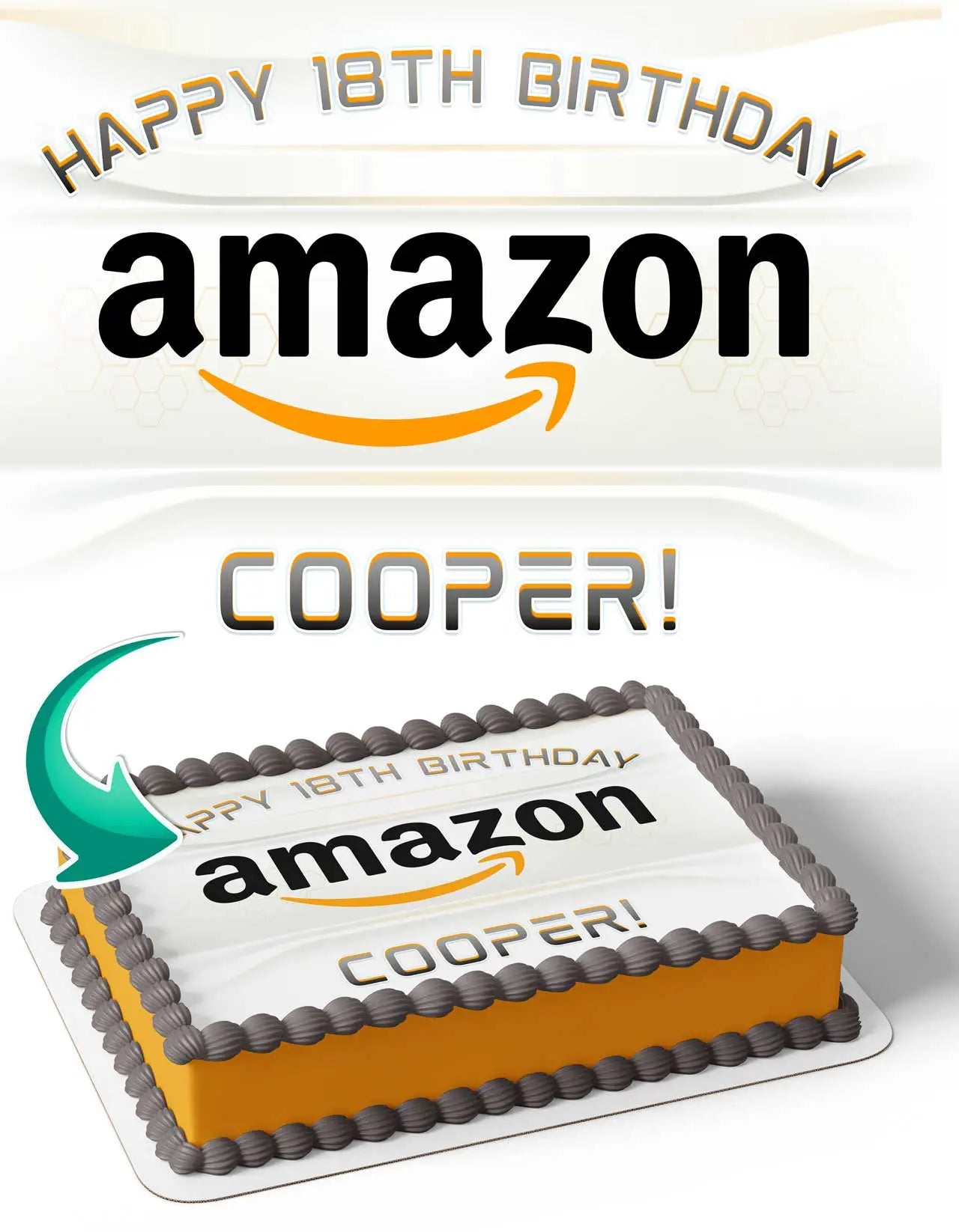 Amazon AMZ1 Edible Cake Topper