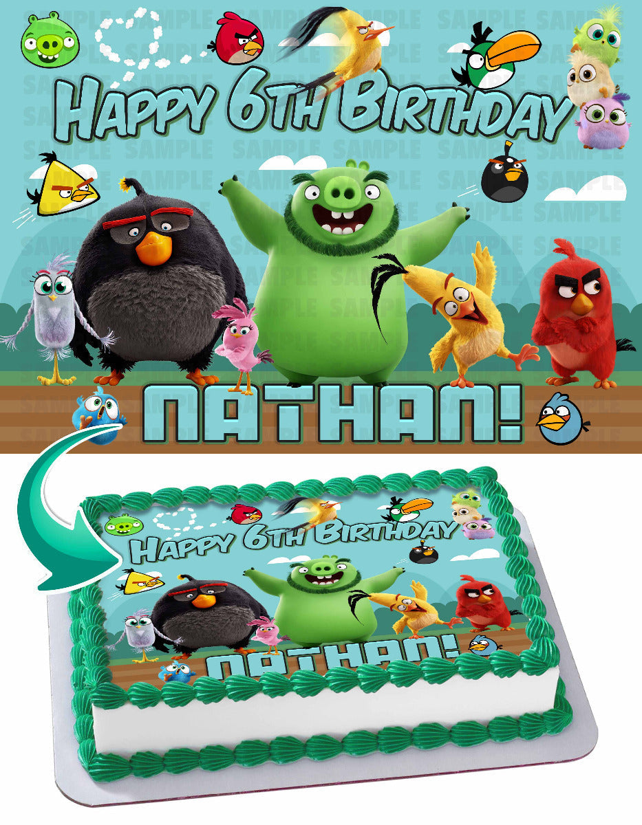 Angry Birds ABG Edible Cake Topper