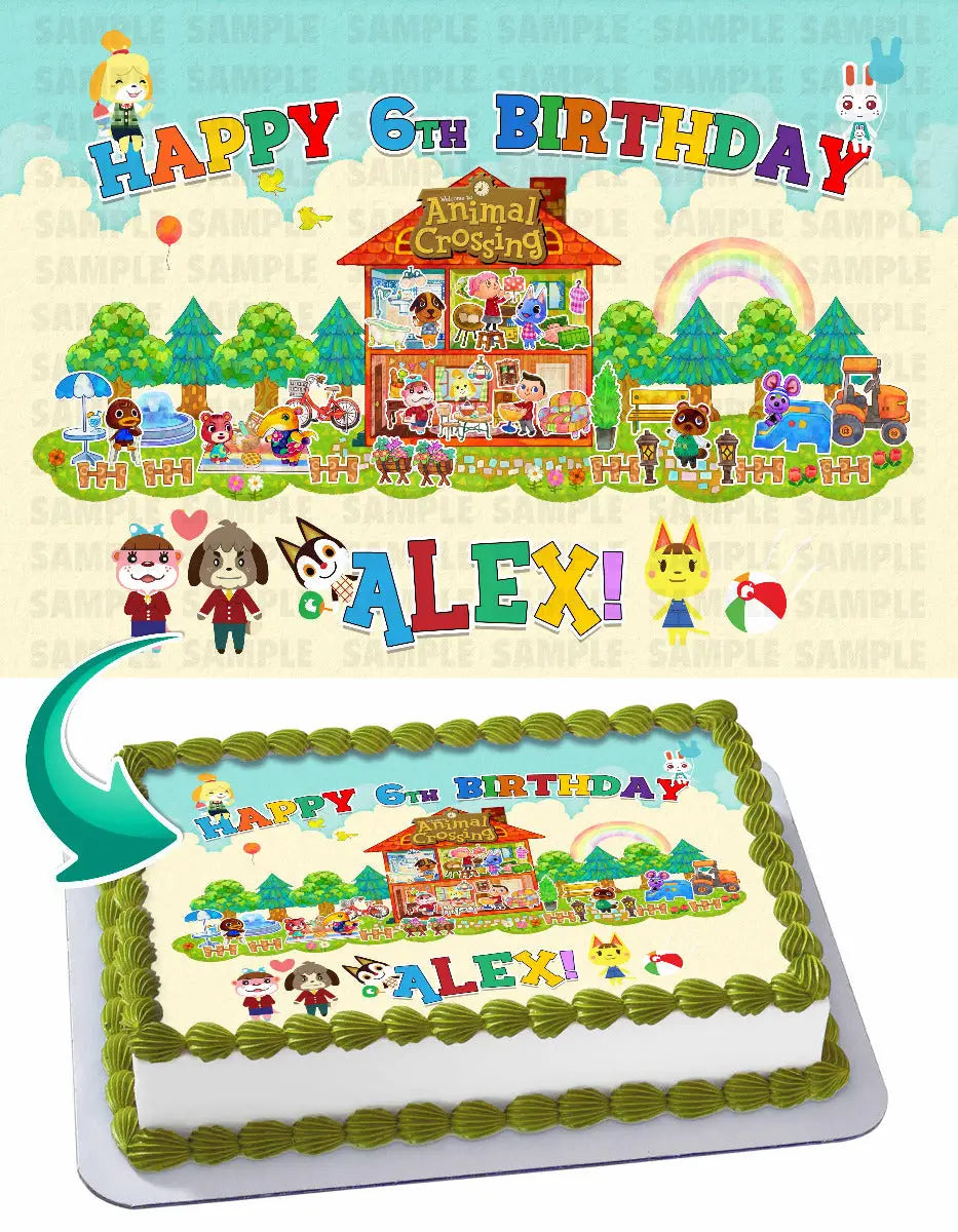 Animal Crossing Edible Cake Topper