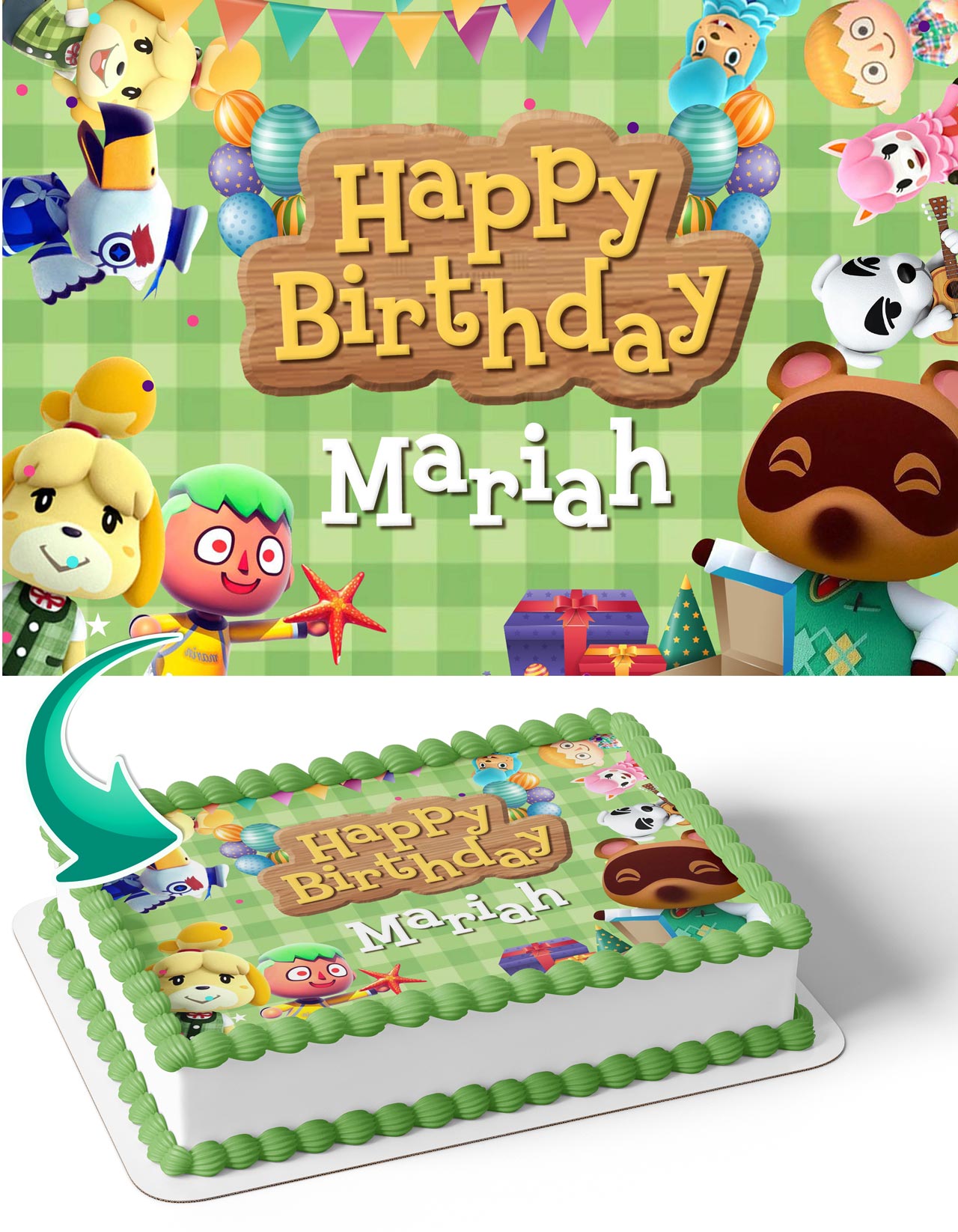 Animal Crossing AC Edible Cake Topper