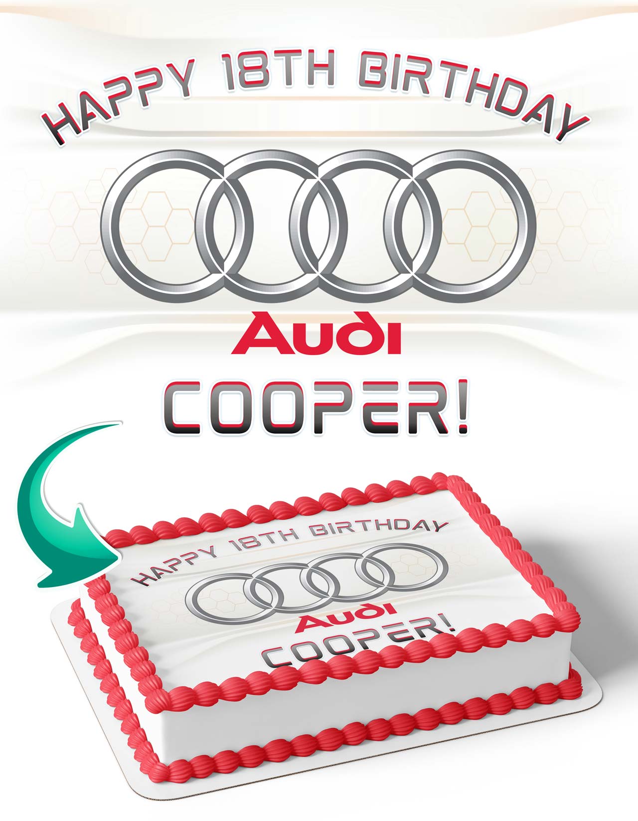 Audi Edible Cake Topper