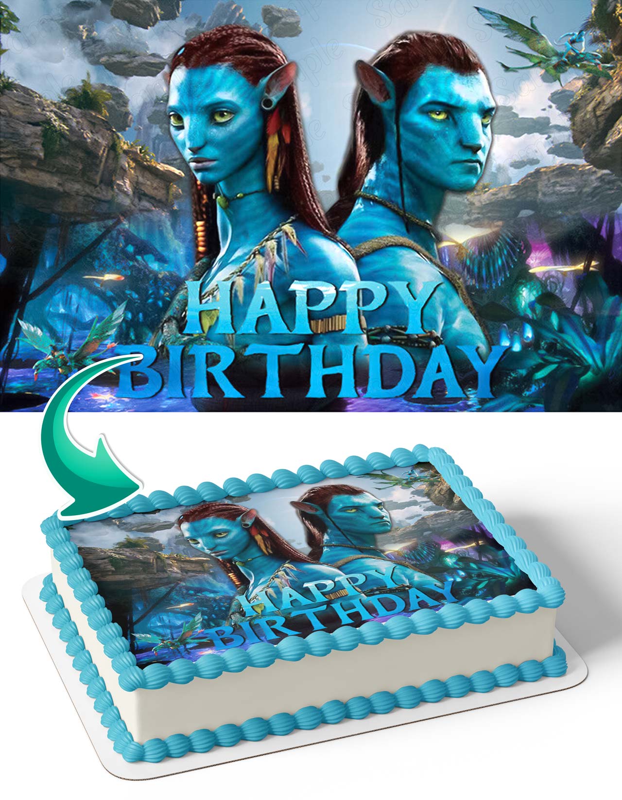 Avatar Movie APL Edible Cake Topper