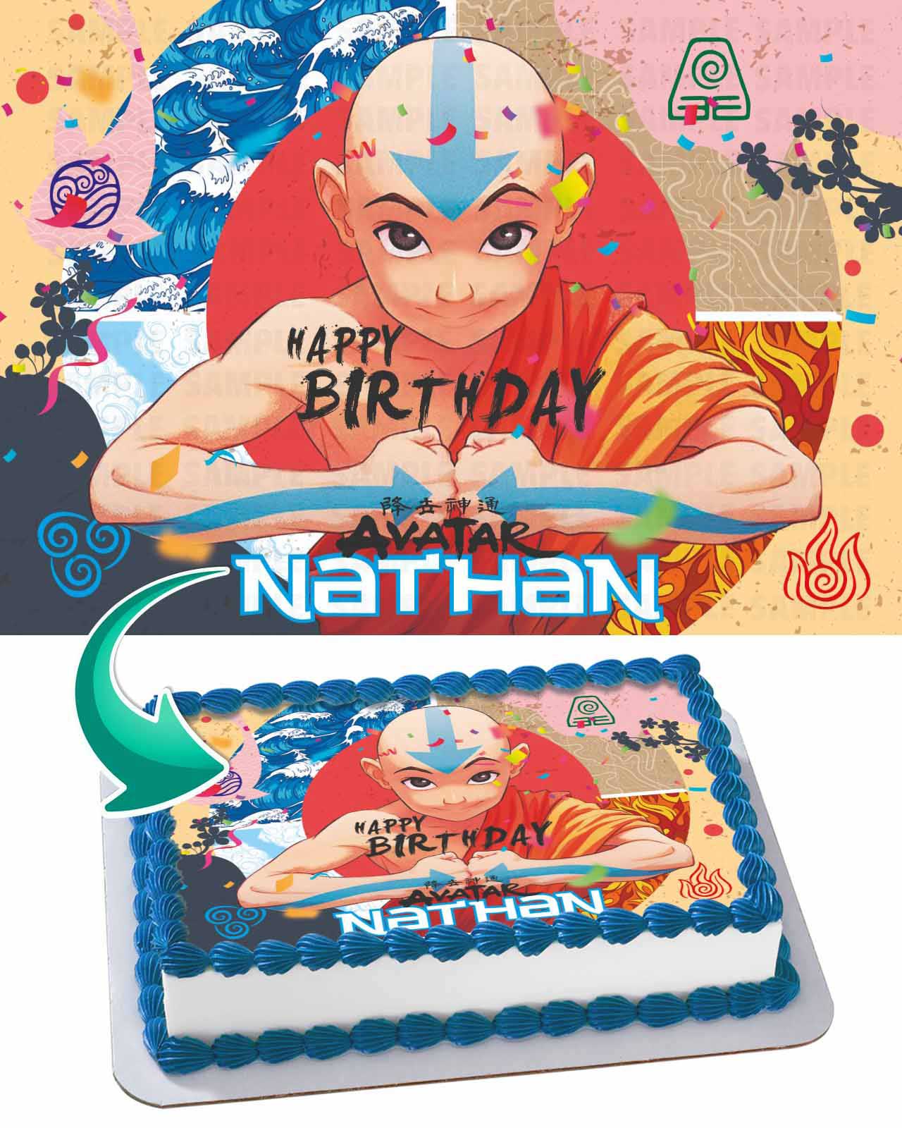 Avatar The Last Airbender ARV Edible Cake Topper