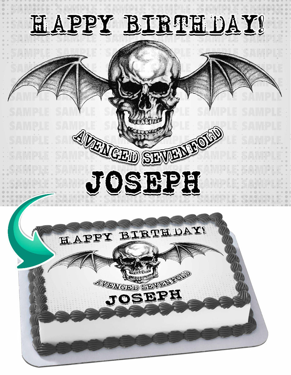 Avenged Sevenfold Edible Cake Topper