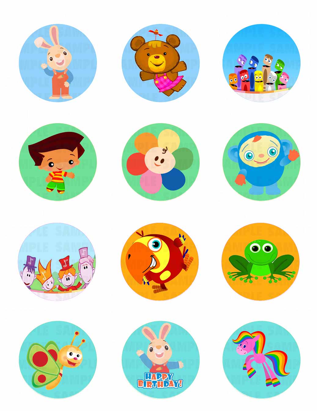 Baby First Edible Cupcake Toppers – Round Icing Sheet Birthday Pa - Edible Cake Topper | Icing Sheet | Birthday Cake Decoration