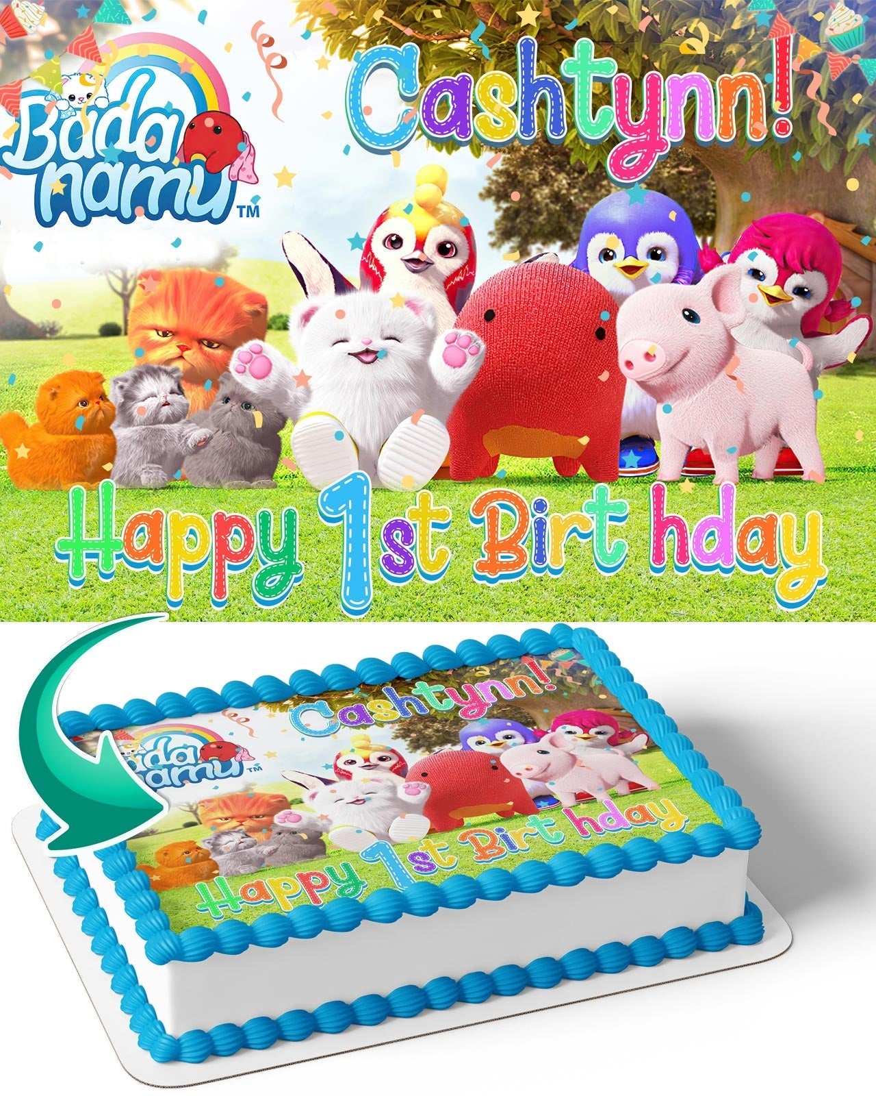 Badanamu Edible Cake Topper