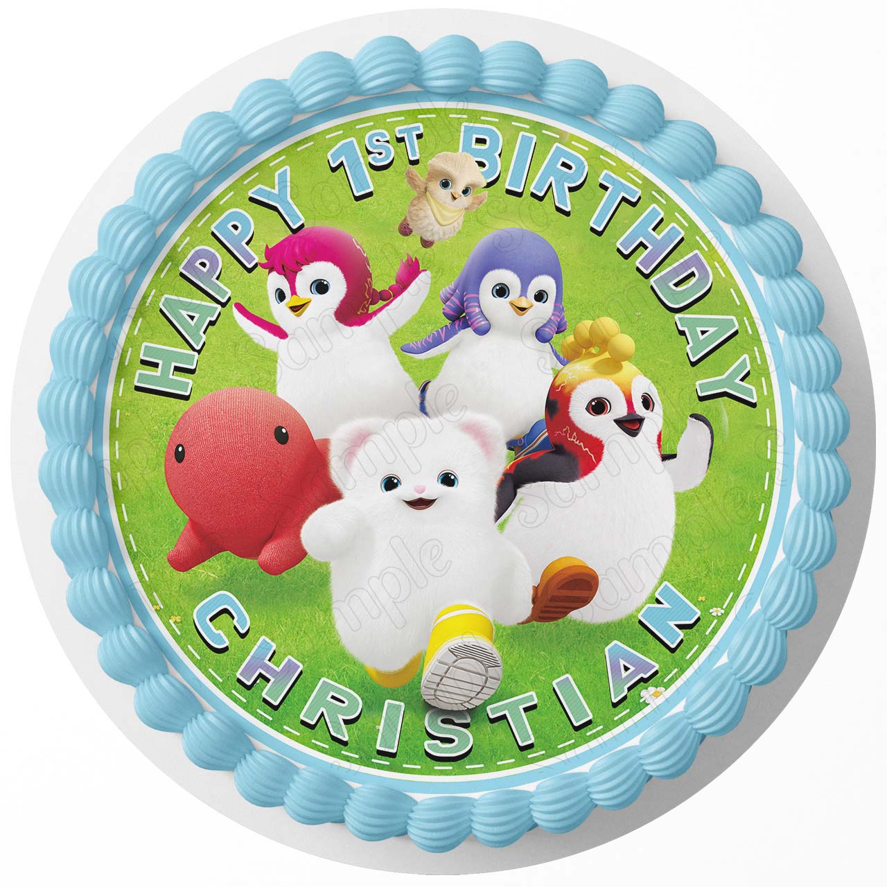 Badanamu Round – Icing Sheet Birthday - Personalized Edible Cake Topper | Custom Icing Sheet | Birthday Cake Decoration | Photo Cake Image