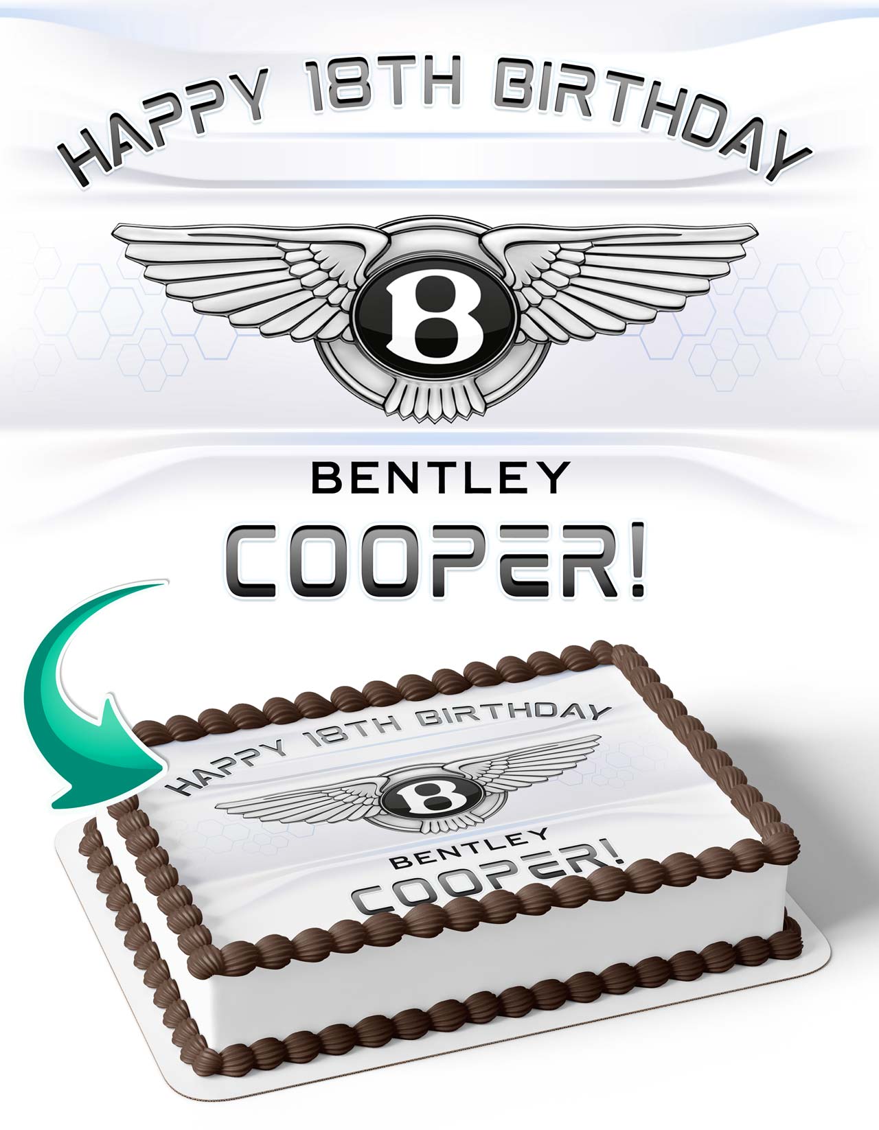 Bentley Edible Cake Topper