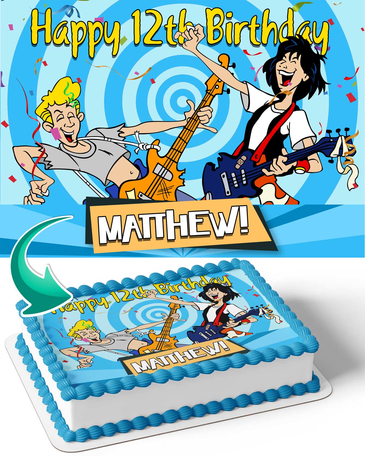 Bill and Ted Face the Music Edible Cake Topper