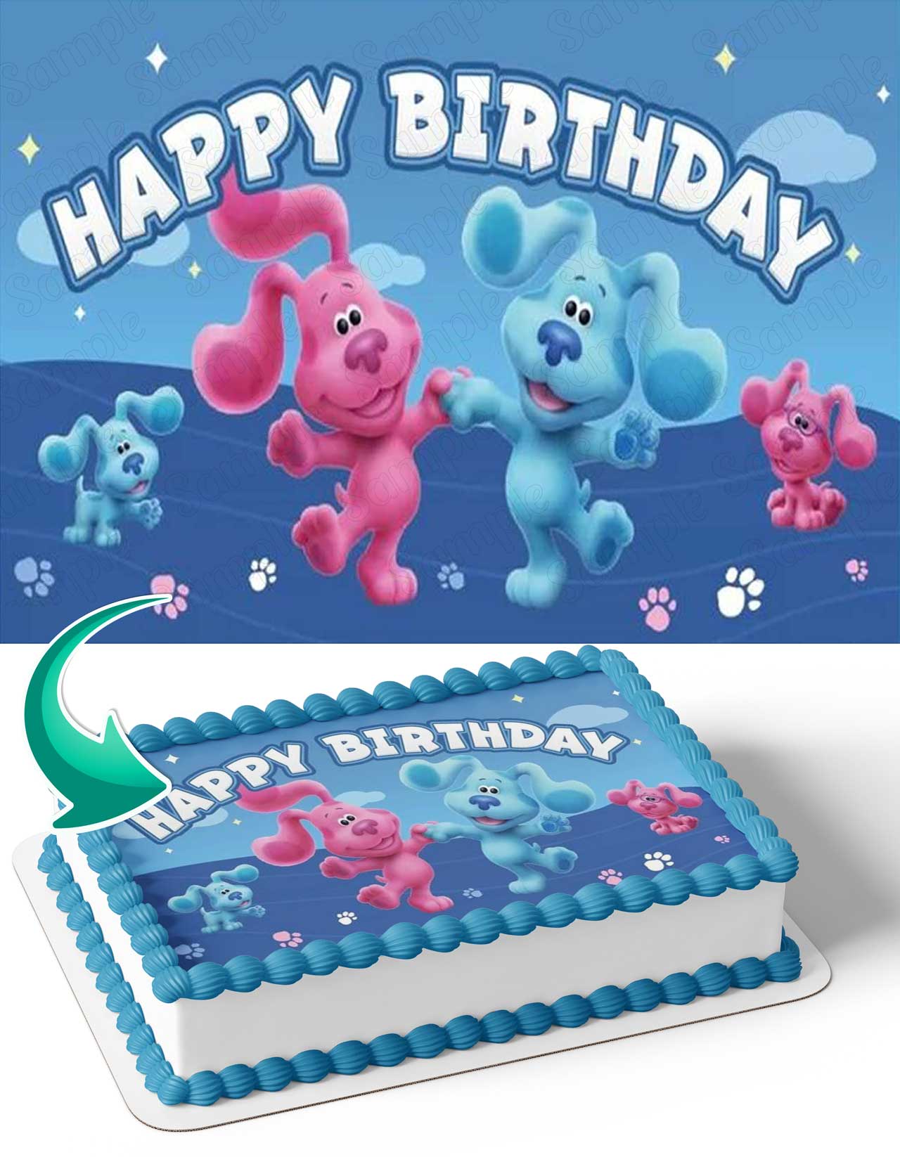 Blues Clues BC Edible Cake Topper