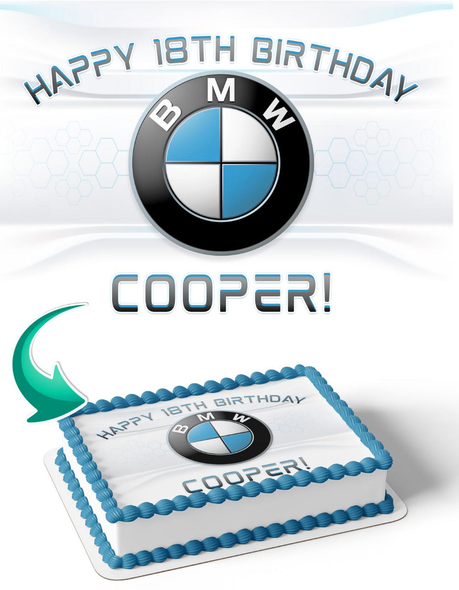 BMW Edible Cake Topper