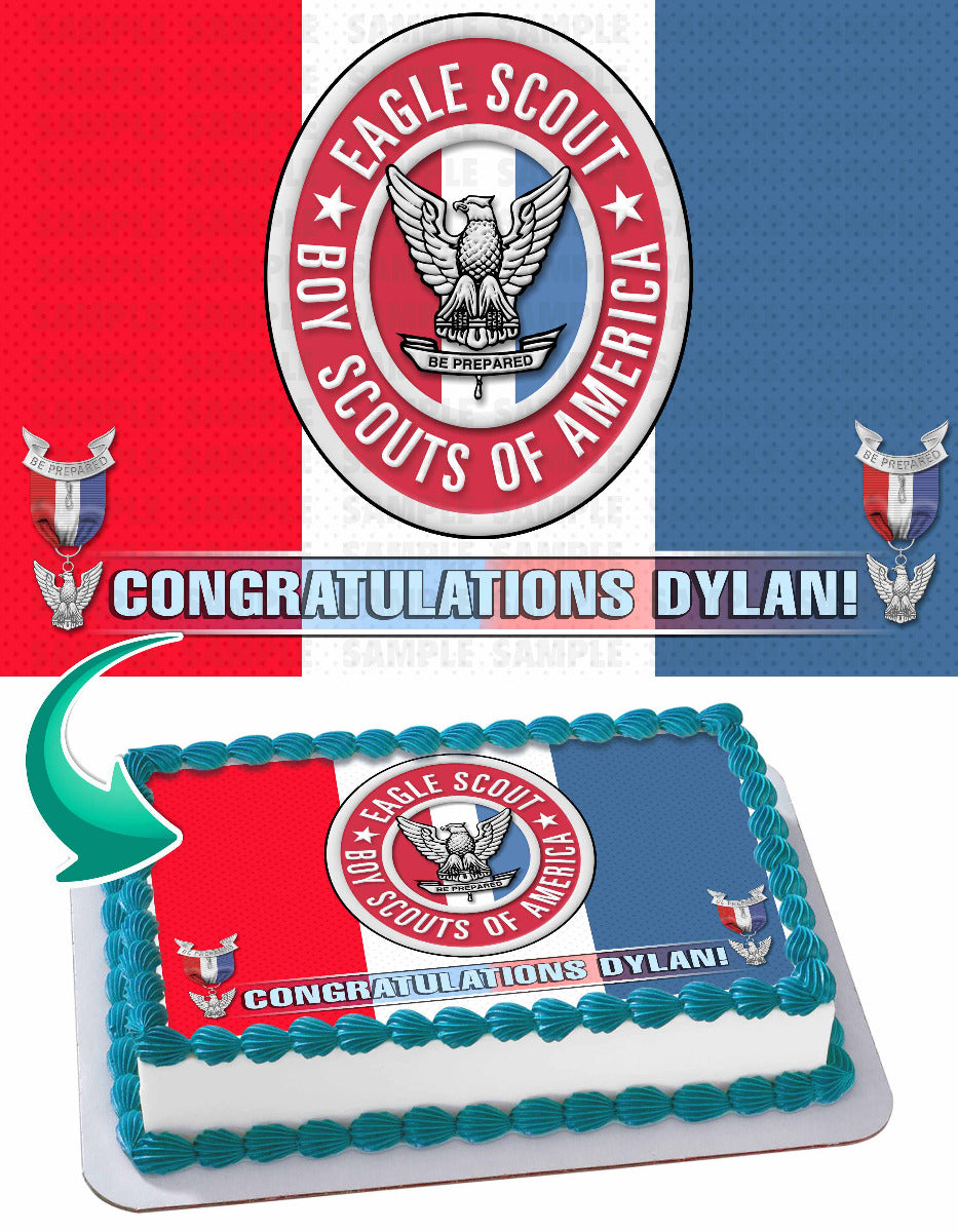 Eagle Scout Edible Cake Topper