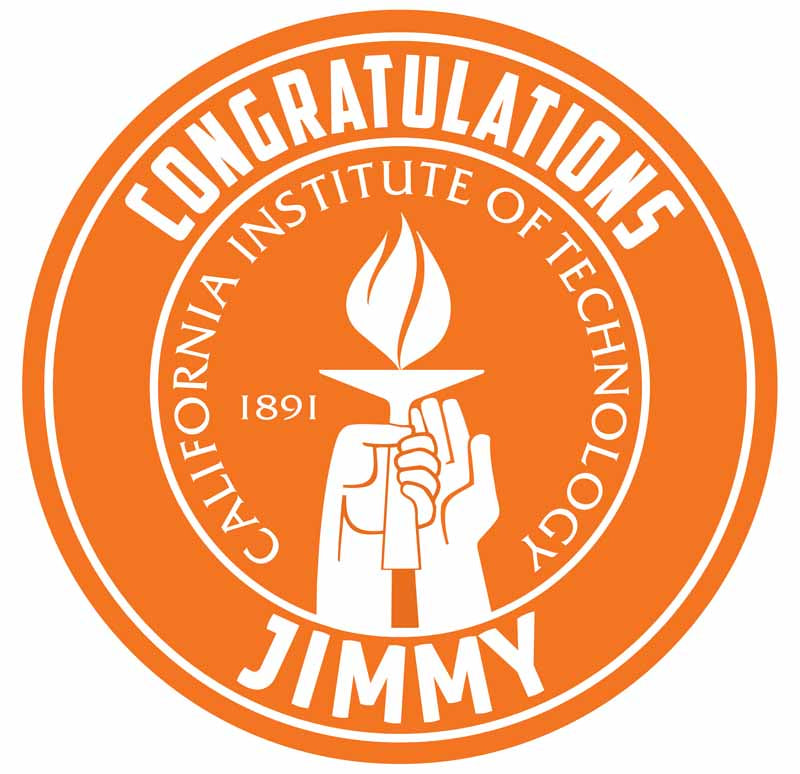 California Institute of Technology Round – Icing Sheet Birthday - Personalized Edible Cake Topper | Custom Icing Sheet | Birthday Cake Decoration