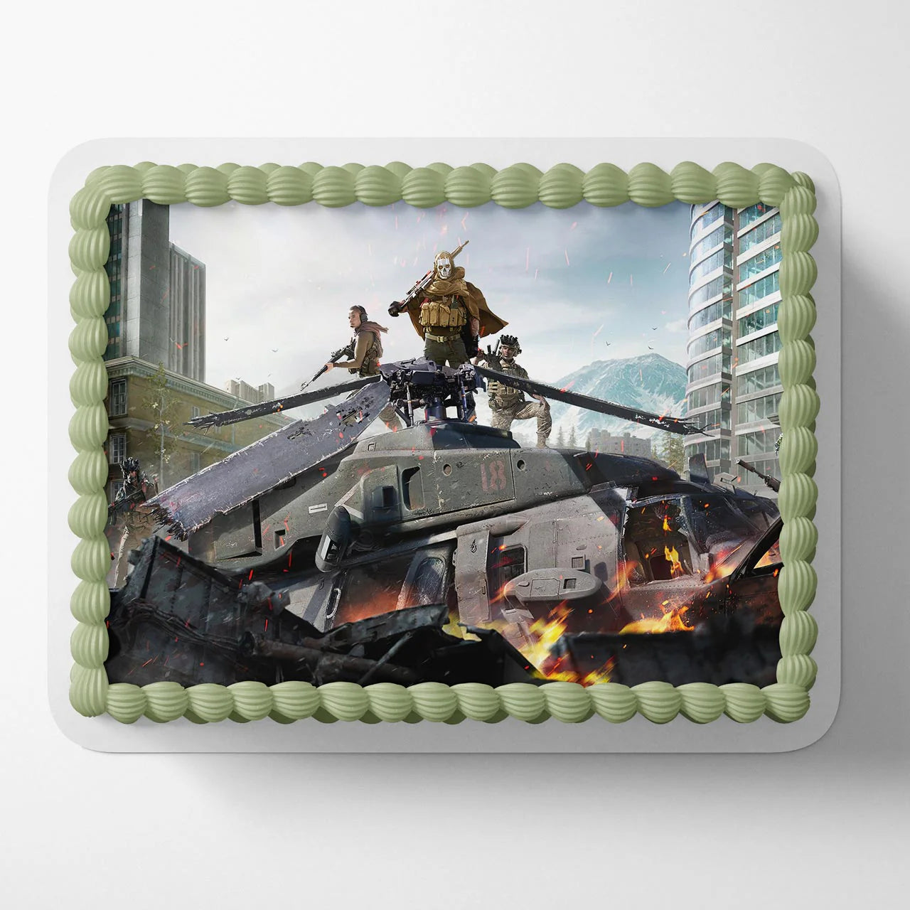 Call Game Duty Warzone COD Edible Cake Topper