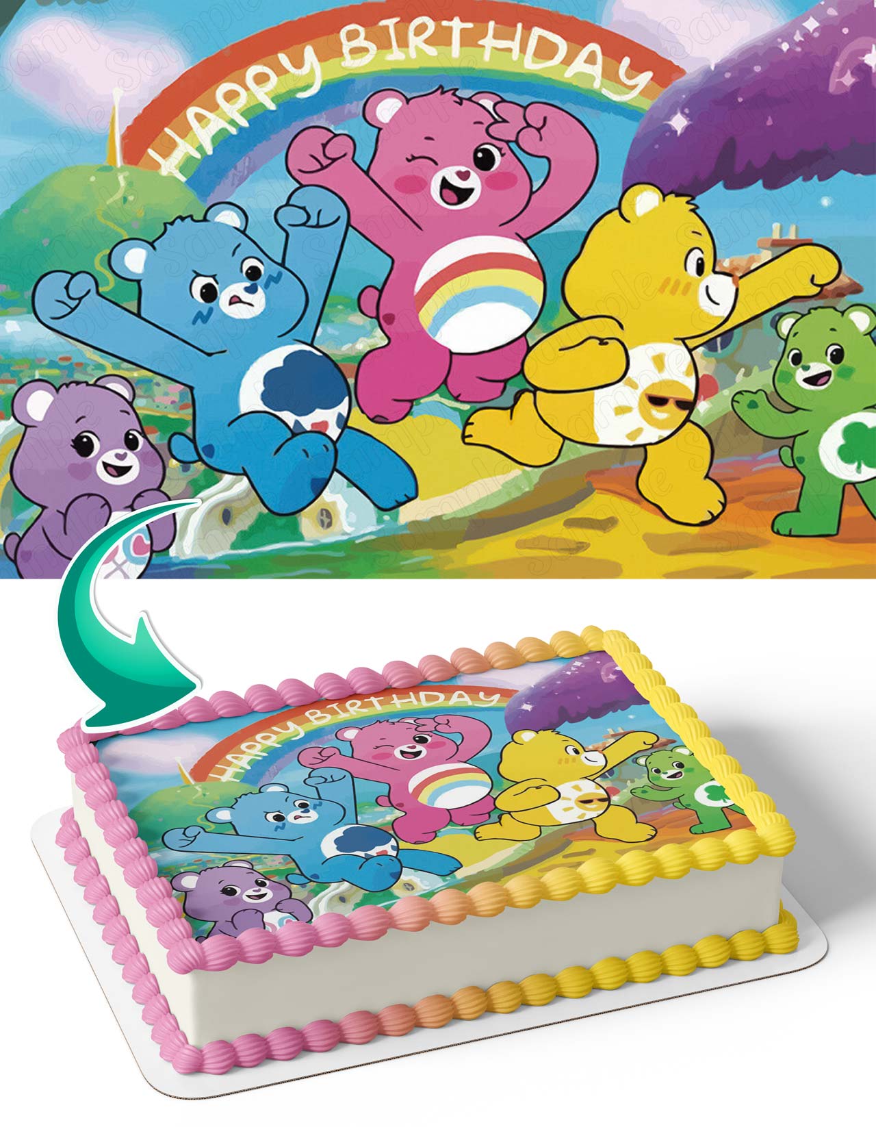 Care Bears Edible Cake Topper