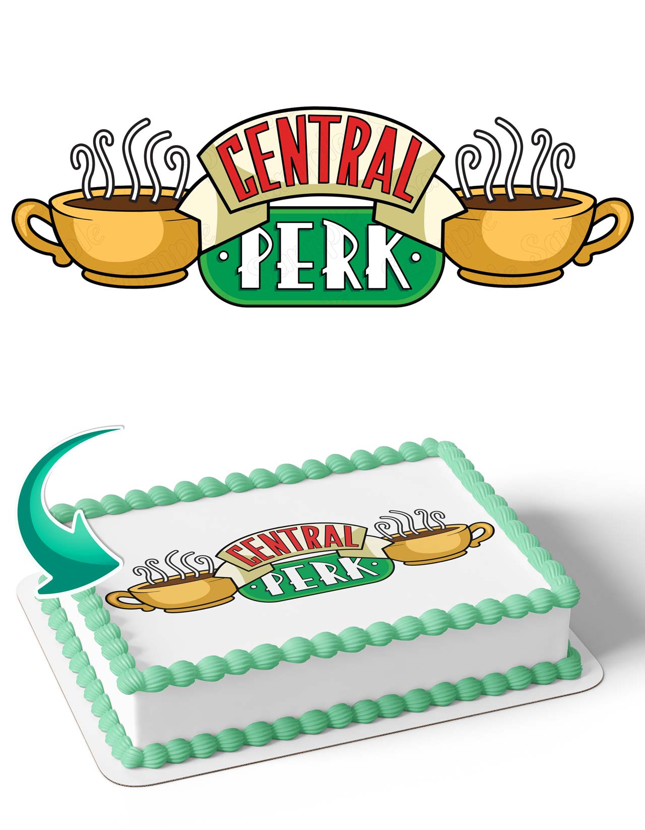 Central Perk Friends Edible Cake Topper