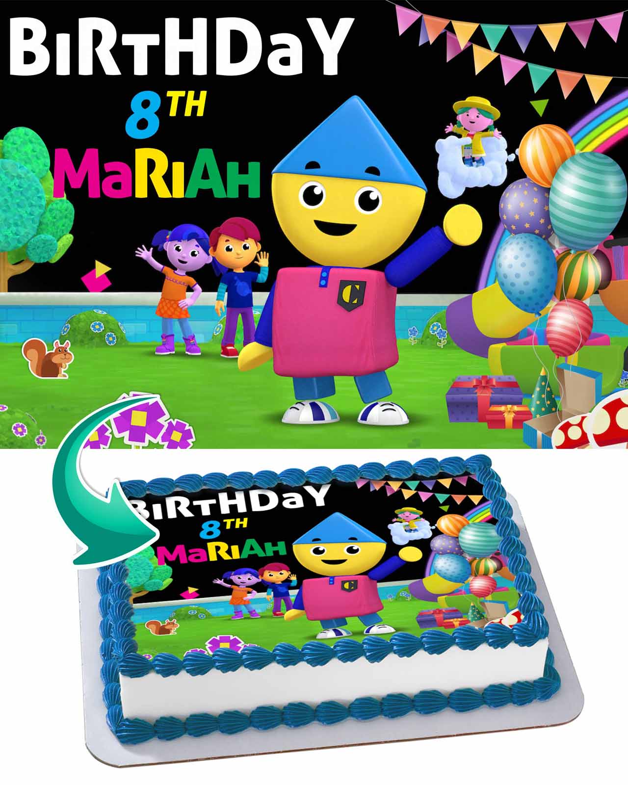 Charlies Colorforms City Edible Cake Topper