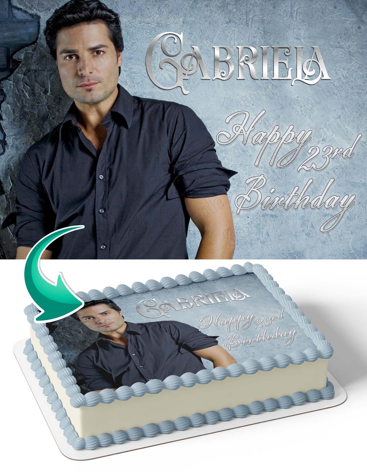 Chayanne Edible Cake Topper