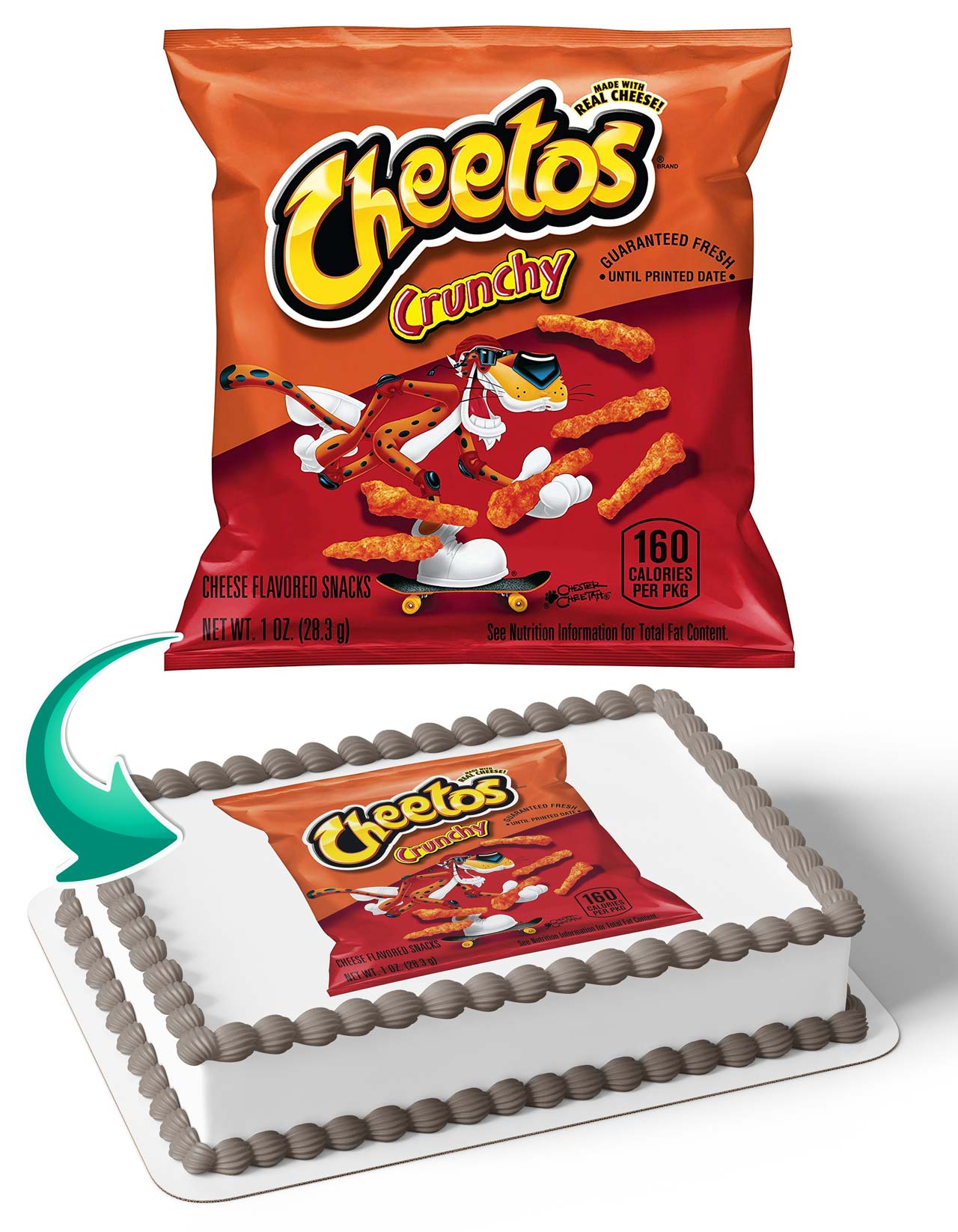 CHEETOS Crunchy Cake Deco Wrap Edible Cake Topper