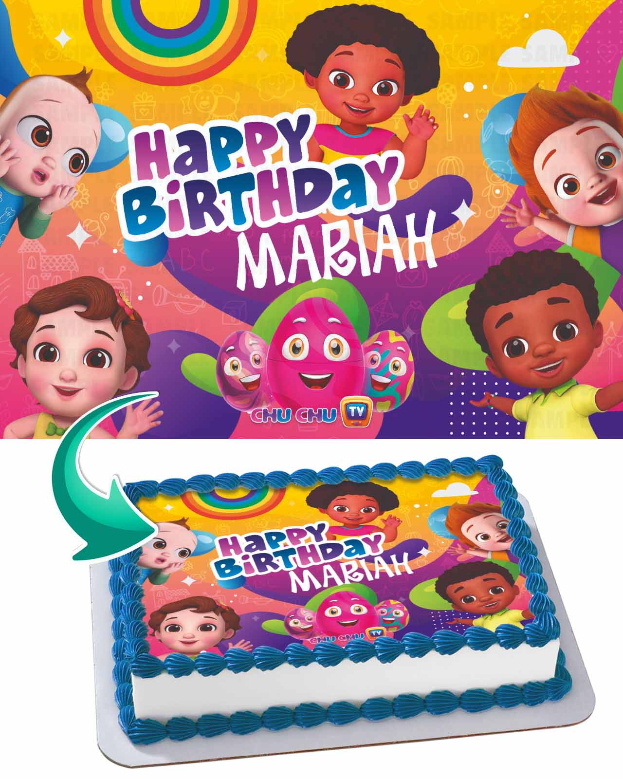 ChuChu TV Edible Cake Topper