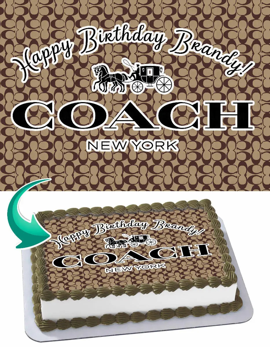 Coach New York Edible Cake Topper