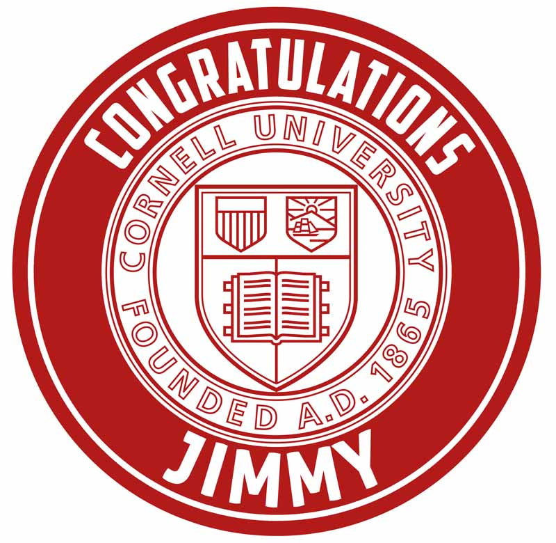 Cornell University Round – Icing Sheet Birthday - Personalized Edible Cake Topper | Custom Icing Sheet | Birthday Cake Decoration