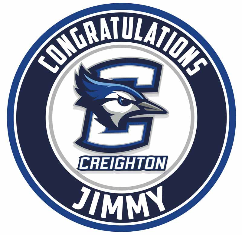 Creighton Bluejays Round – Icing Sheet Birthday - Personalized Edible Cake Topper | Custom Icing Sheet | Birthday Cake Decoration