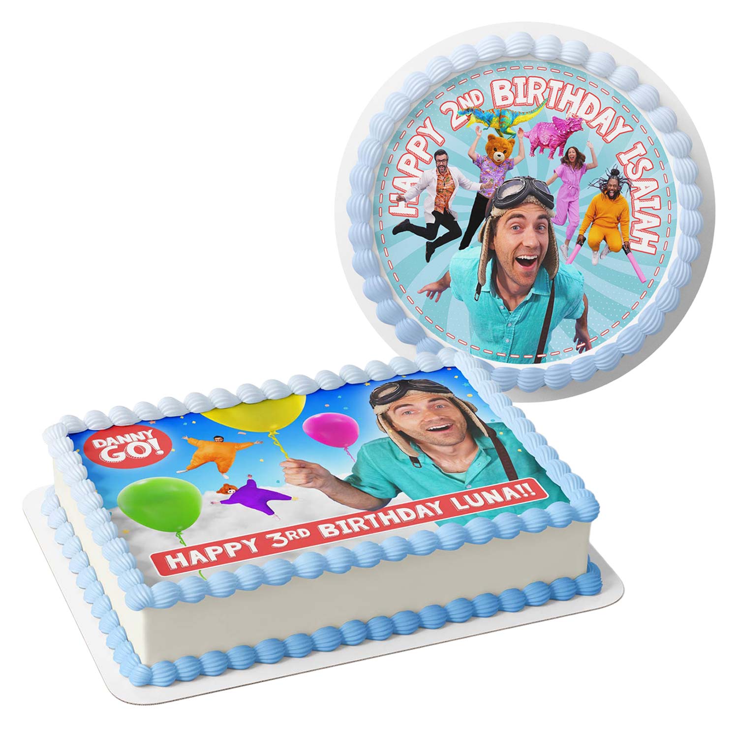 Danni Go – Icing Sheet - Personalized Edible Cake Topper | Custom Icing Sheet | Birthday Cake Decoration | Photo Cake Image