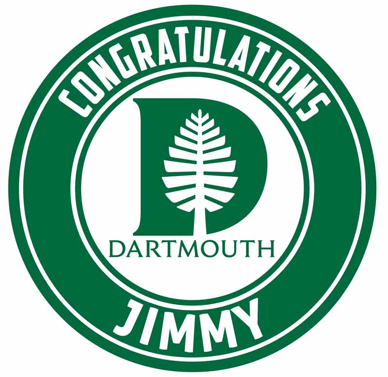 Dartmouth College Round – Icing Sheet Birthday - Personalized Edible Cake Topper | Custom Icing Sheet | Birthday Cake Decoration | Photo Cake Image