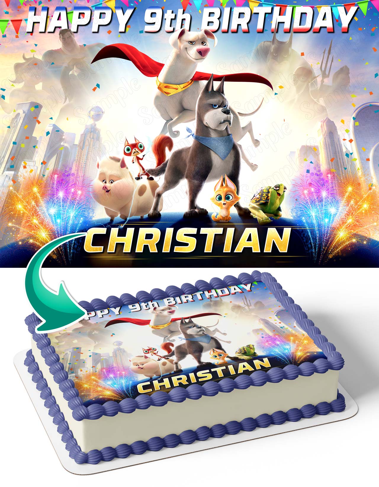 DC League of Super Pets Edible Cake Topper