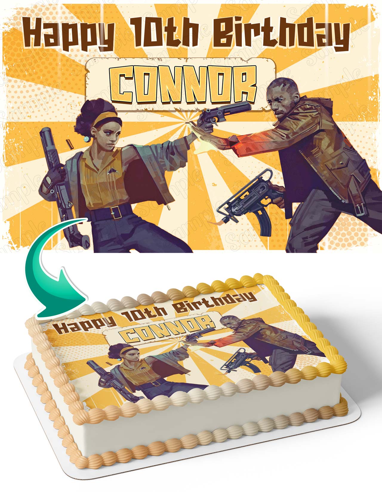 Deadloop Gaming Edible Cake Topper