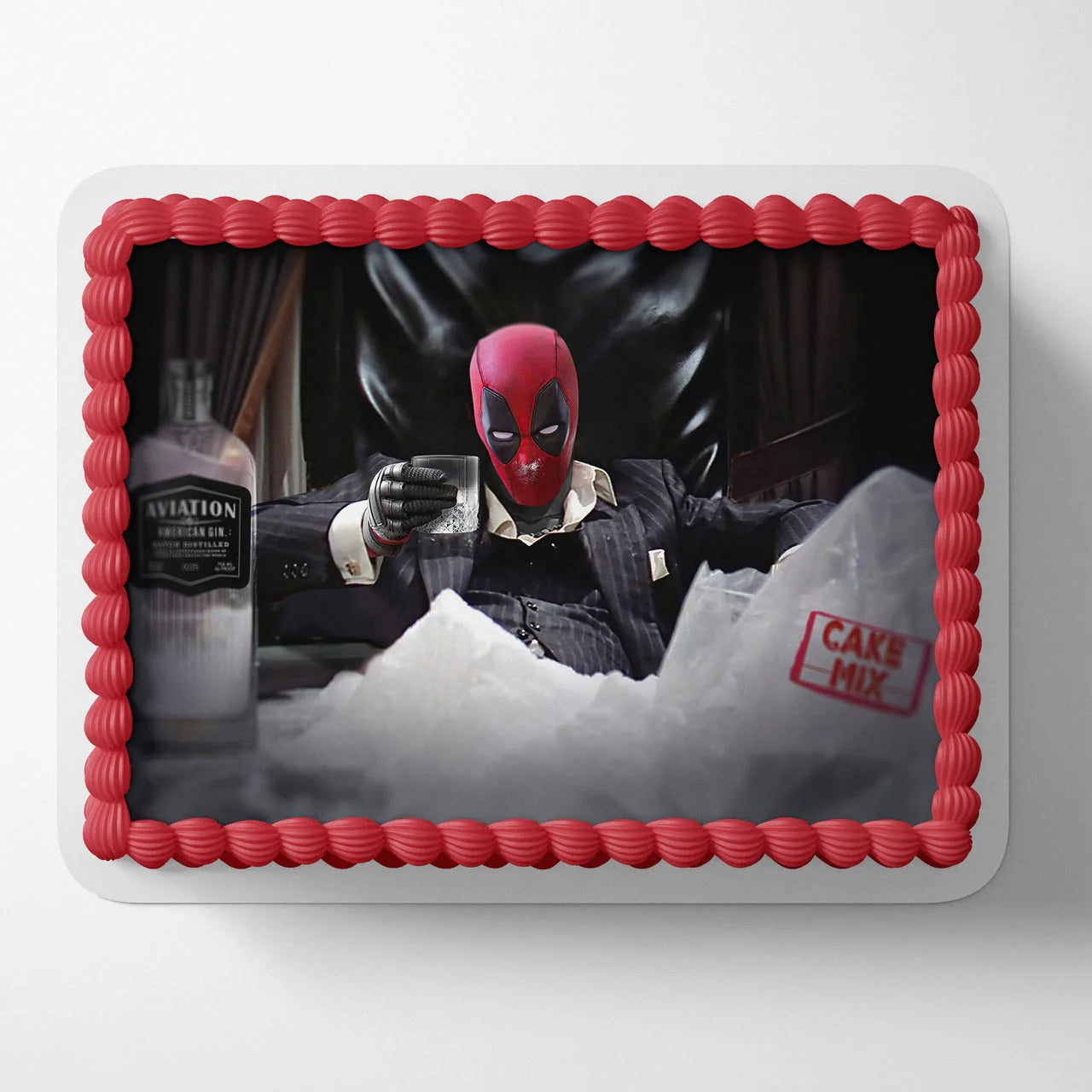 Dead pool Scarface Tony Montana Edible Cake Topper