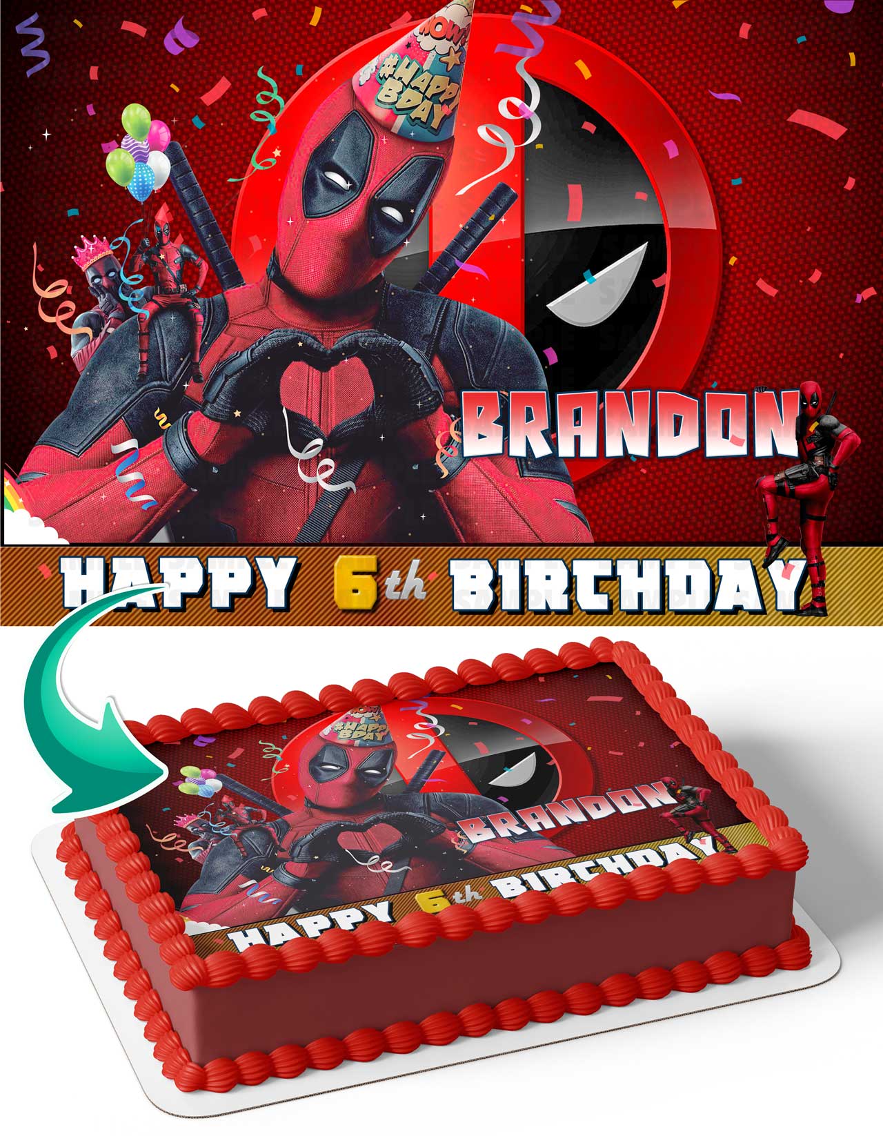 Deadboy DPL Edible Cake Topper