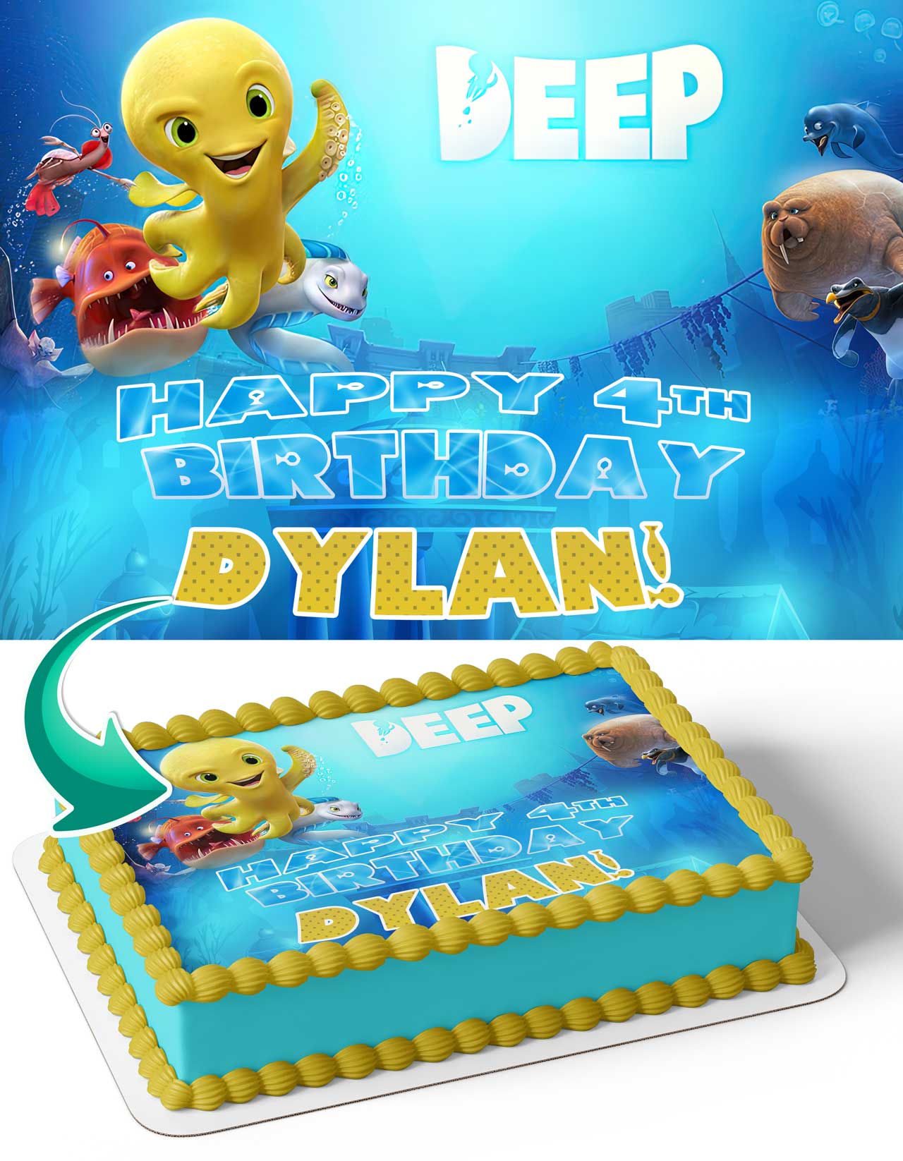 Deep Movie Edible Cake Topper