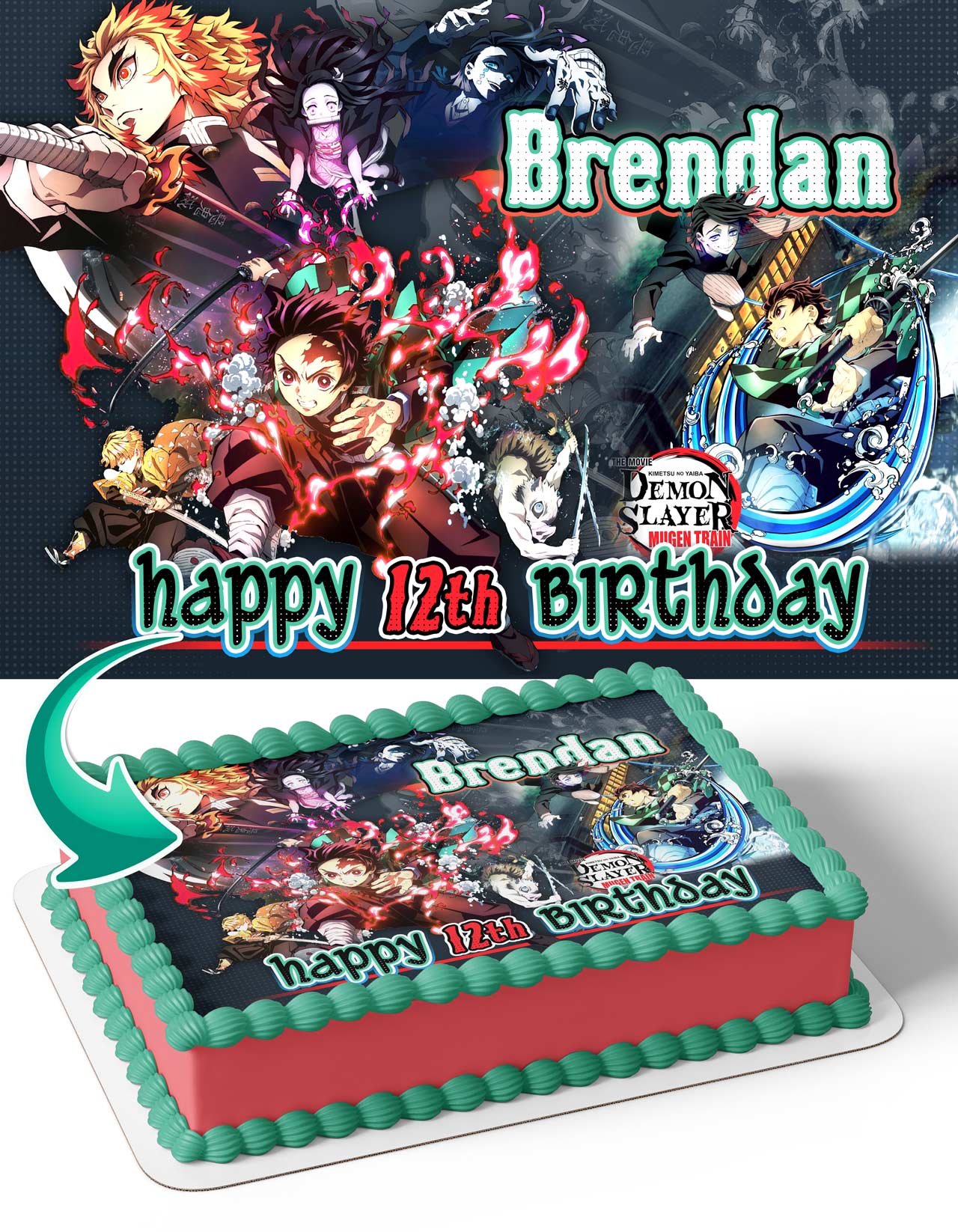 Demon Fighter DS Edible Edible Cake Topper