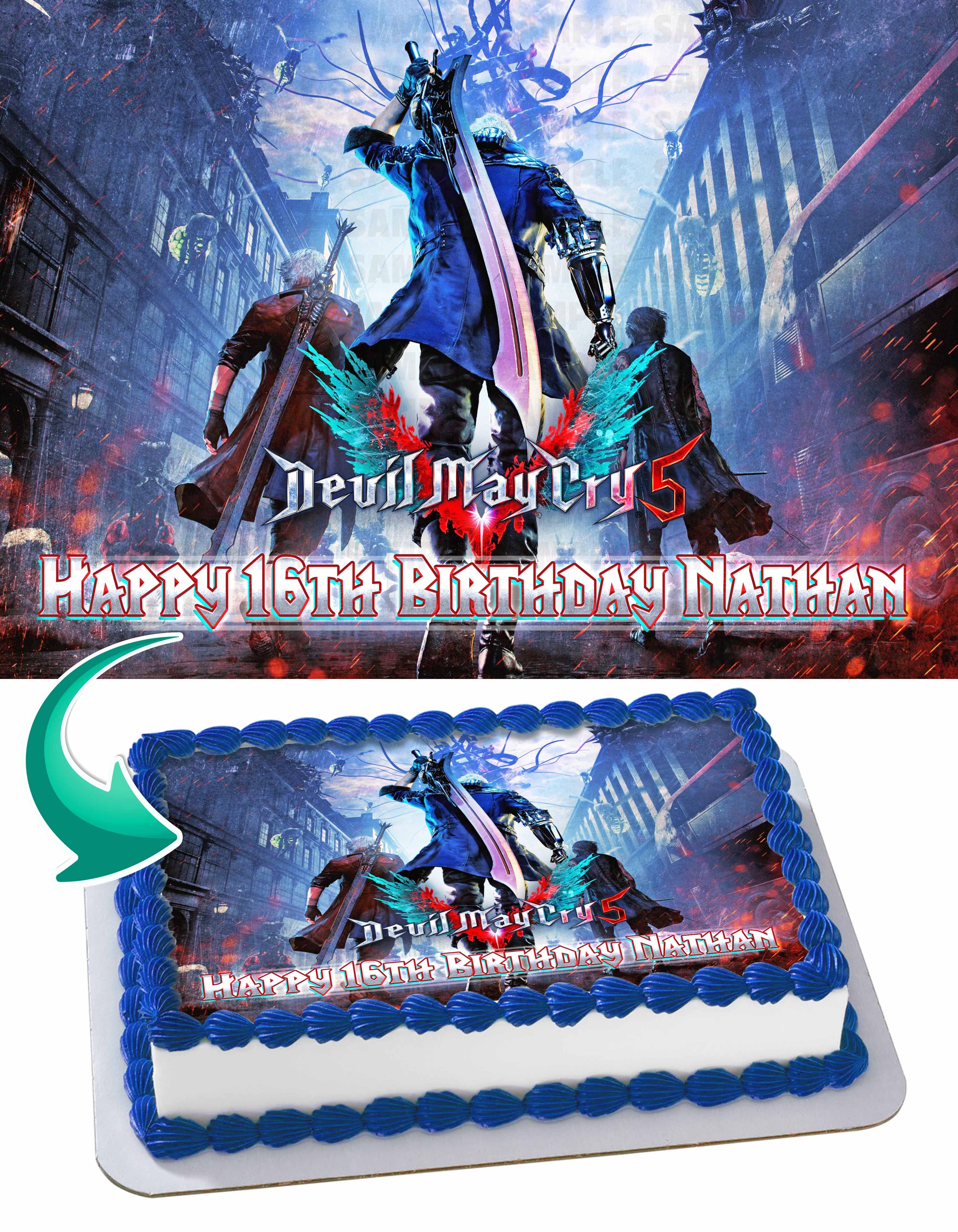 Devil May Cry 5 DVC Edible Cake Topper