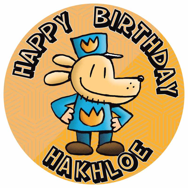 Dogman Kids Fun YCP Round – Icing Sheet Birthday - Personalized Edible Cake Topper | Custom Icing Sheet | Birthday Cake Decoration