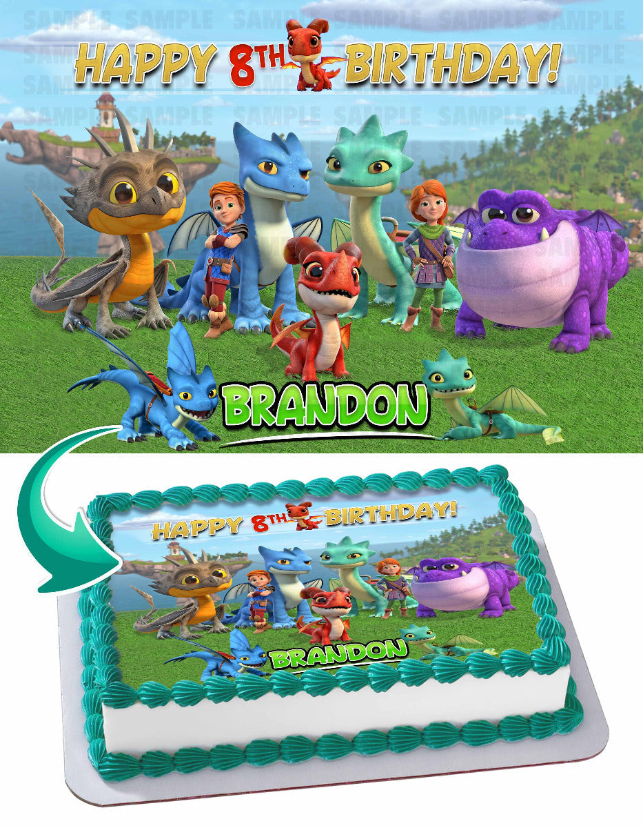 Dragons Rescue Riders Edible Cake Topper