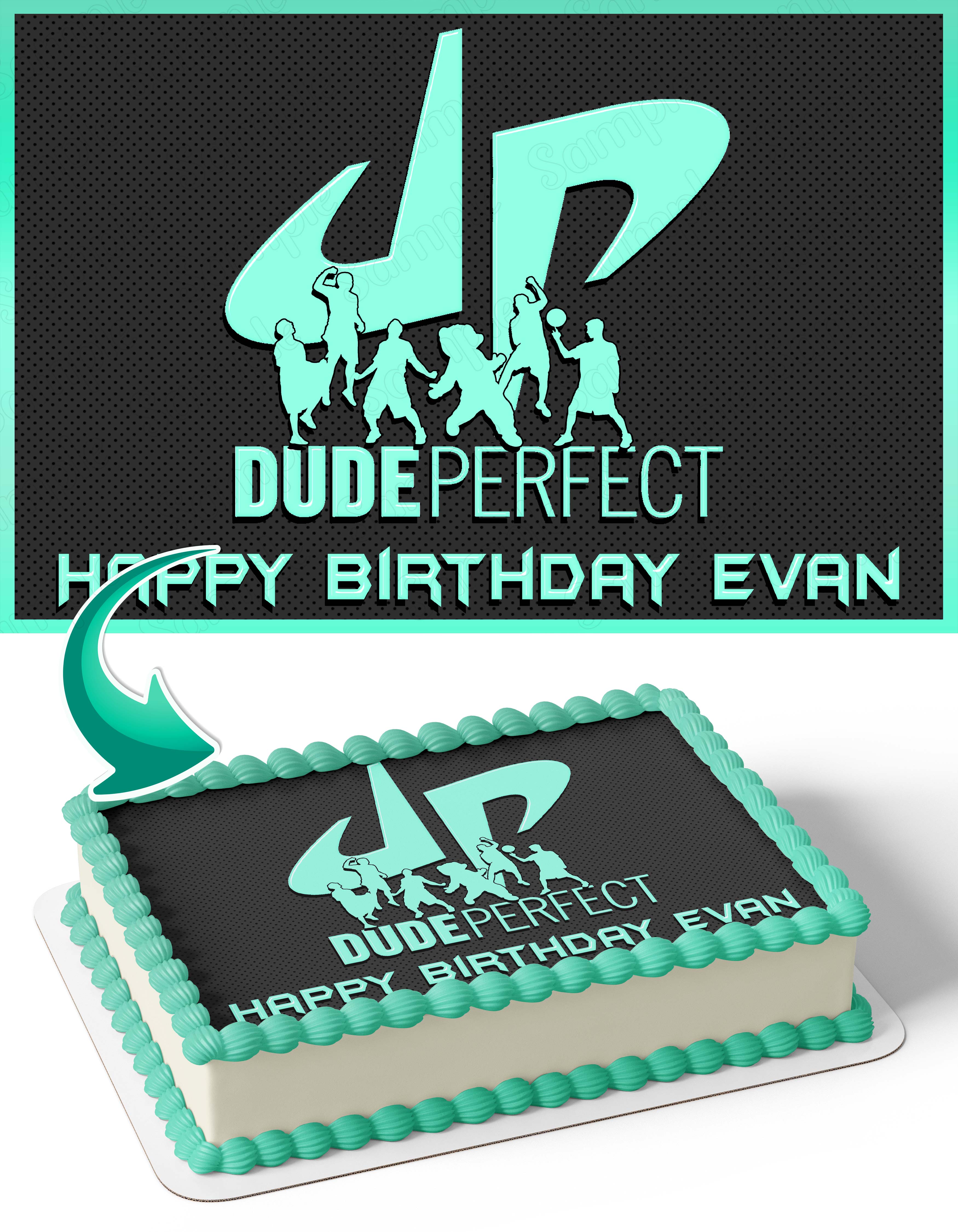 Dude Perfect Edible Cake Topper