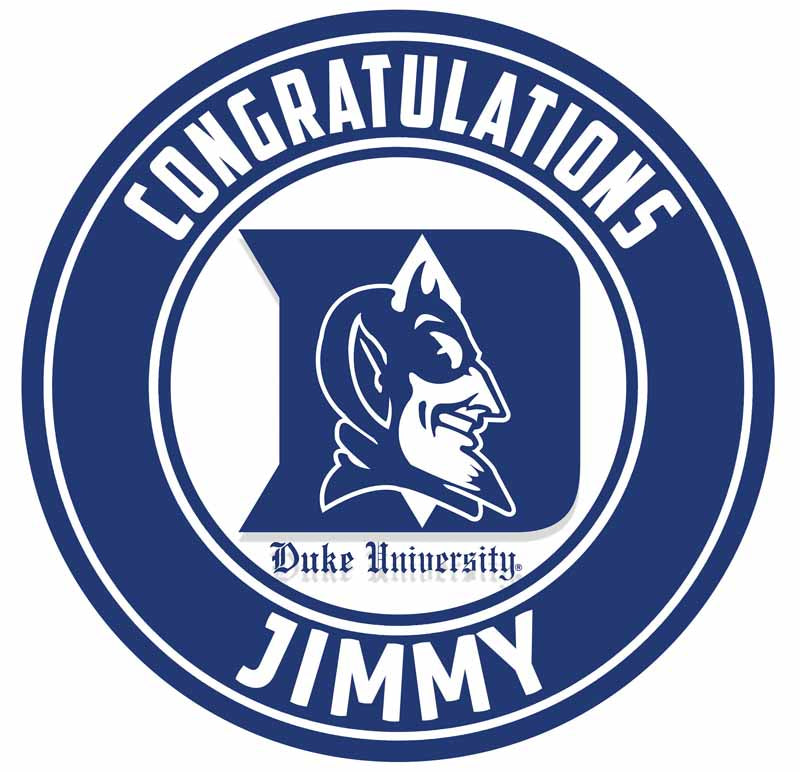 Duke Blue Devils Round – Icing Sheet Birthday - Personalized Edible Cake Topper | Custom Icing Sheet | Birthday Cake Decoration | Photo Cake Image