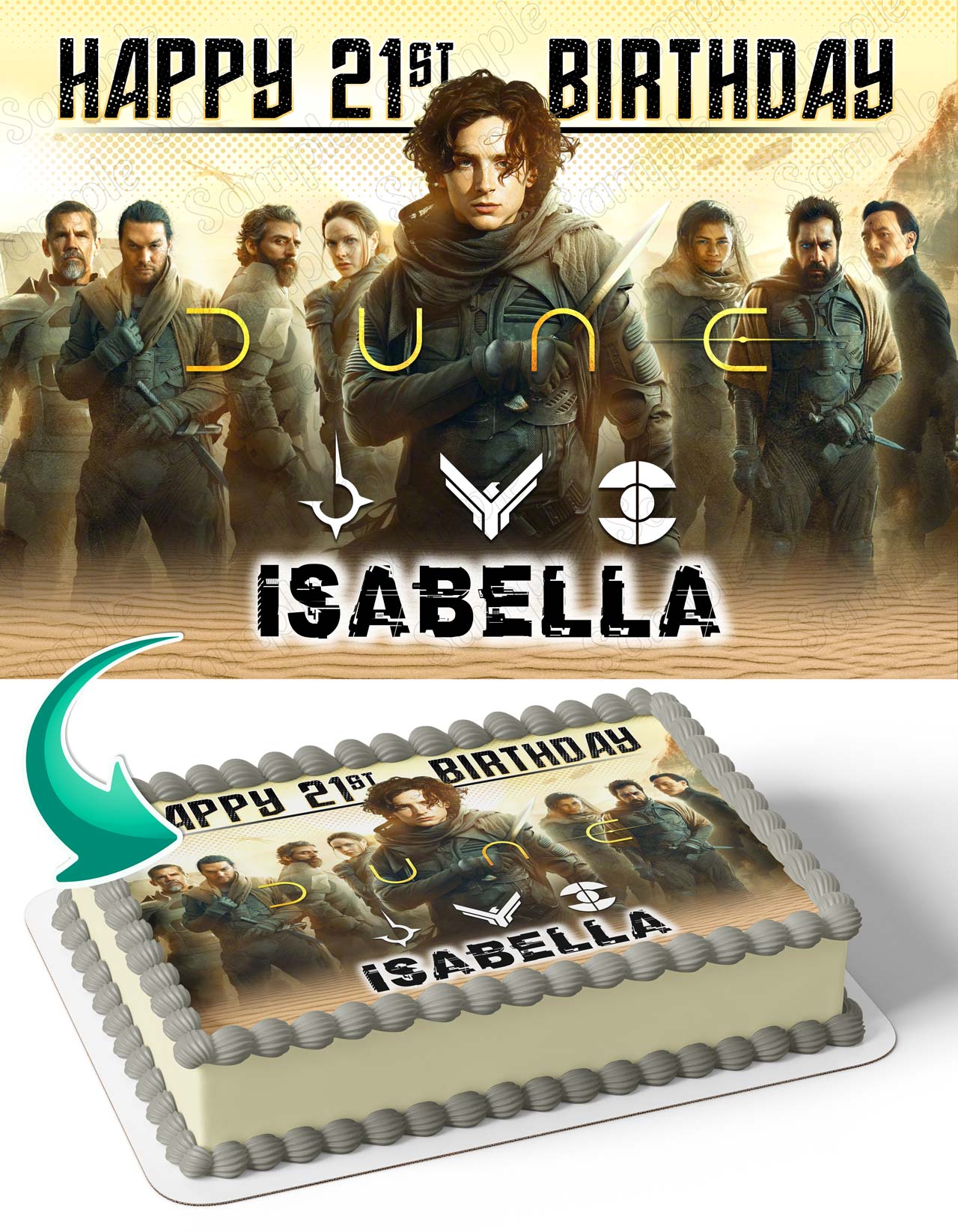 Dune Movie Edible Cake Topper