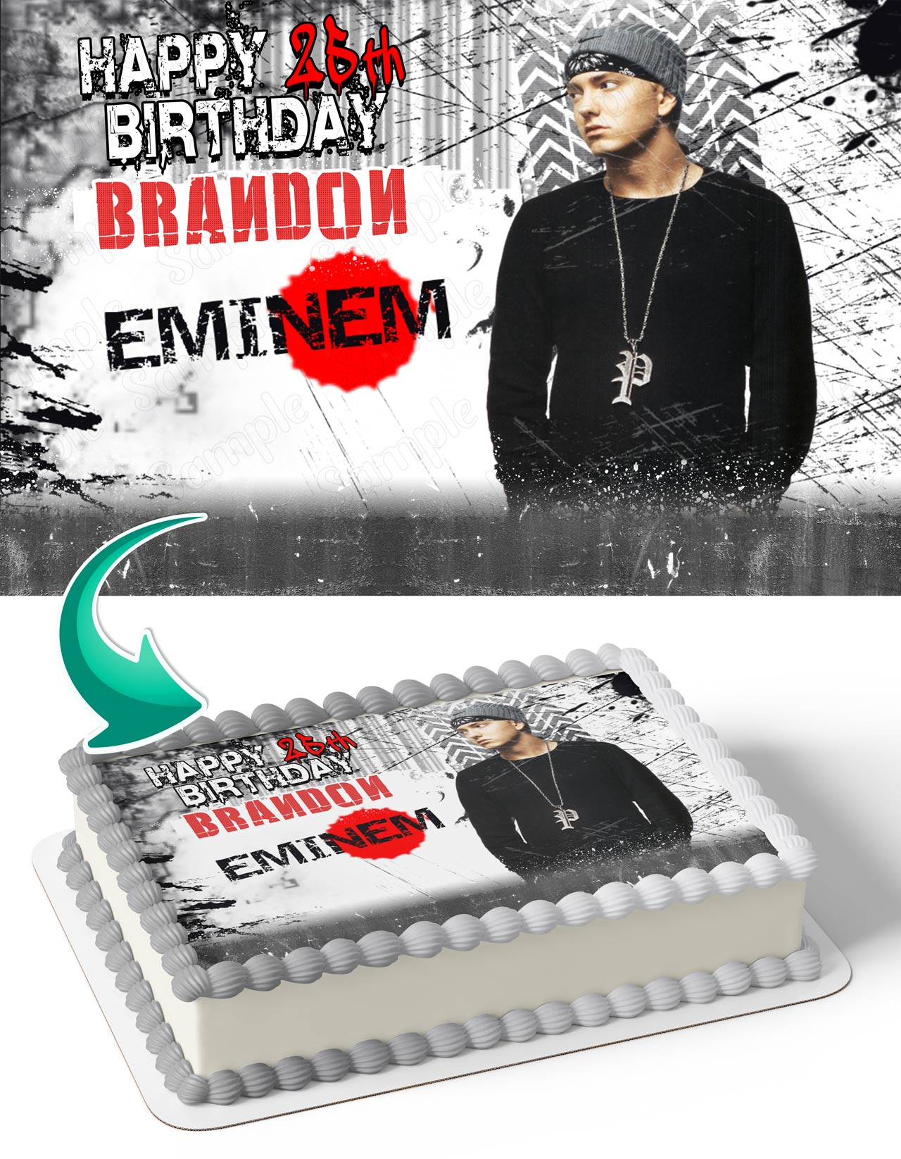Eminem Edible Cake Topper