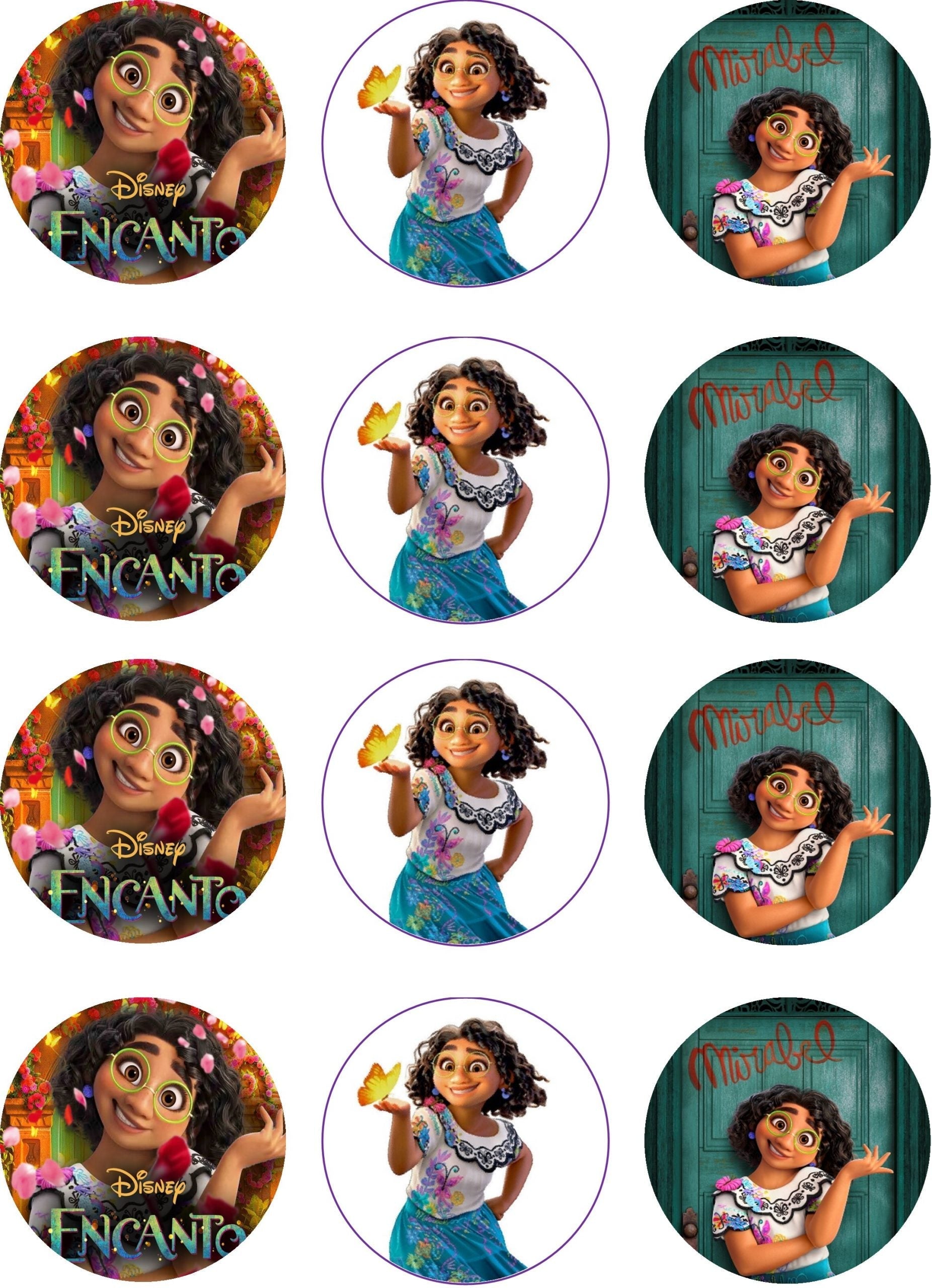 Encanto Mirabel Edible Cupcake Toppers – Round Icing Sheet Birthd - Edible Cake Topper | Icing Sheet | Birthday Cake Decoration