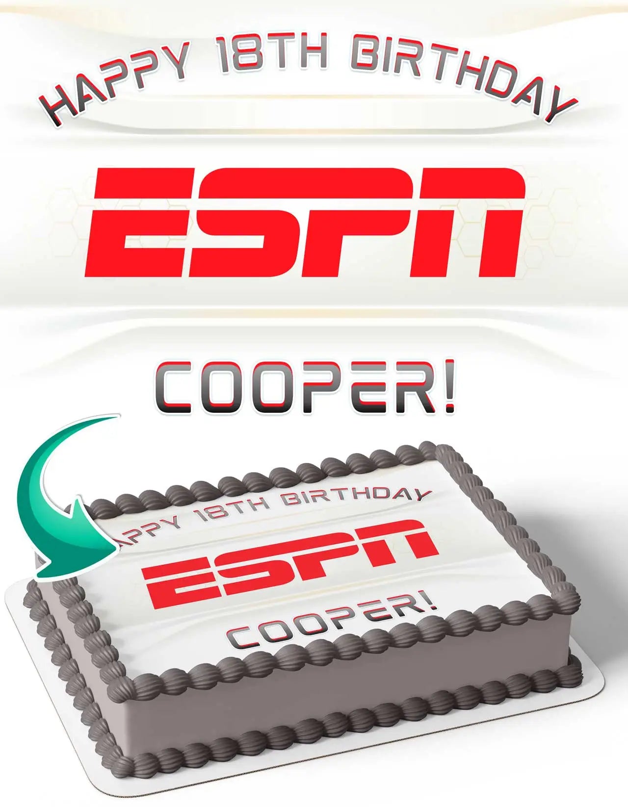 ESPN Edible Cake Topper
